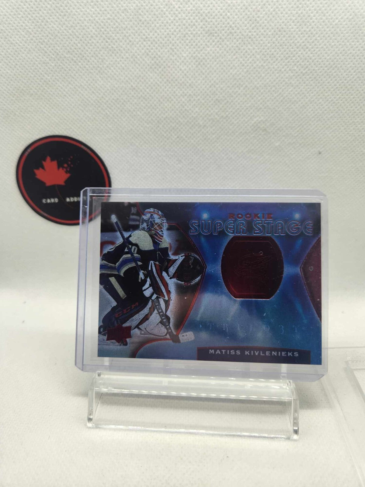 2020-21 Upper Deck Trilogy Rookie Super Stage Matiss Kivlenieks /999 Columbus
