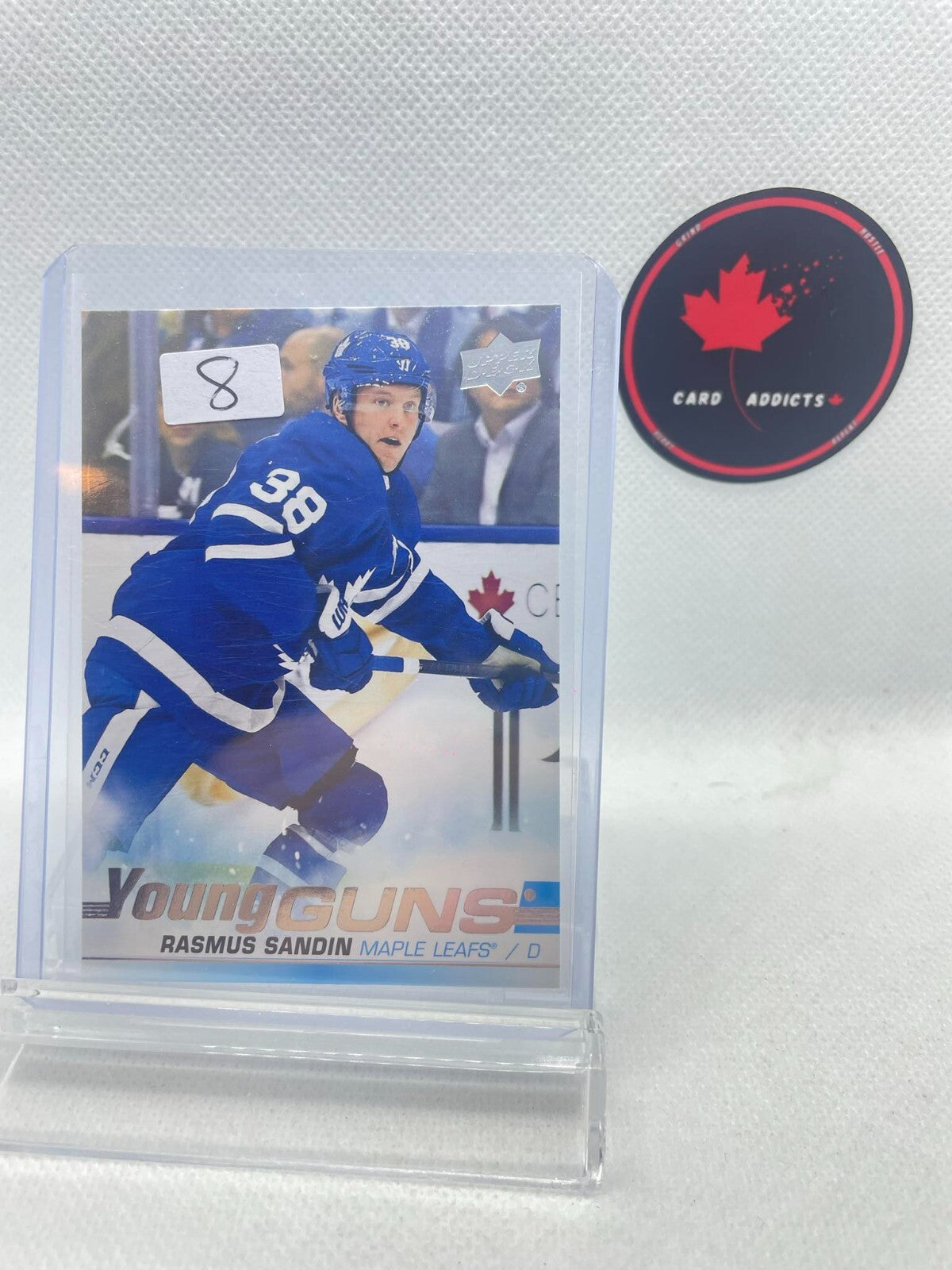 UD 2019-20 RASMUS SANDIN YOUNG GUNS #222 YG ROOKIE RC