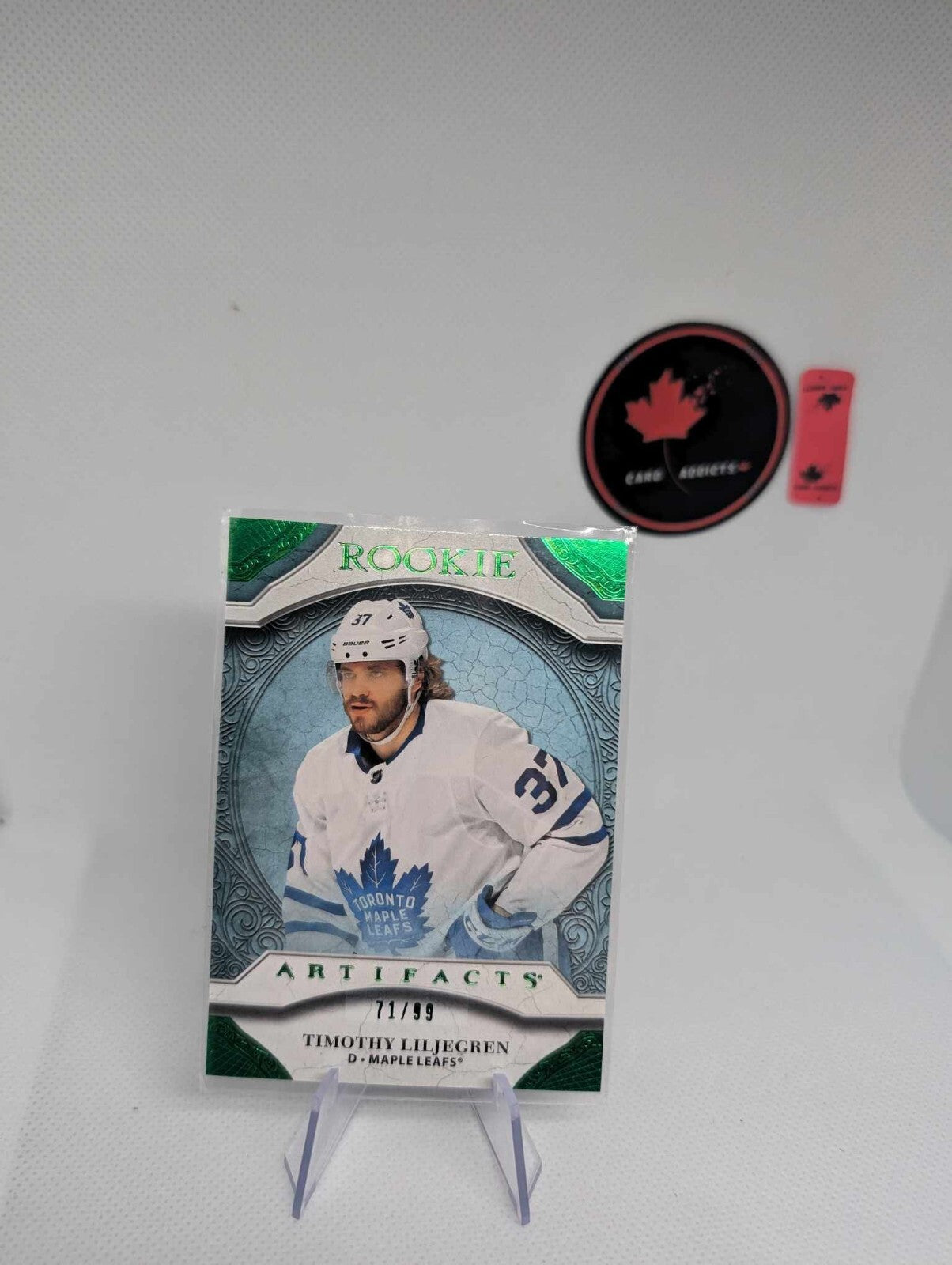 Timothy Liljegren 2020-21 Upper Deck Artifacts Emerald Rookie #'d /99