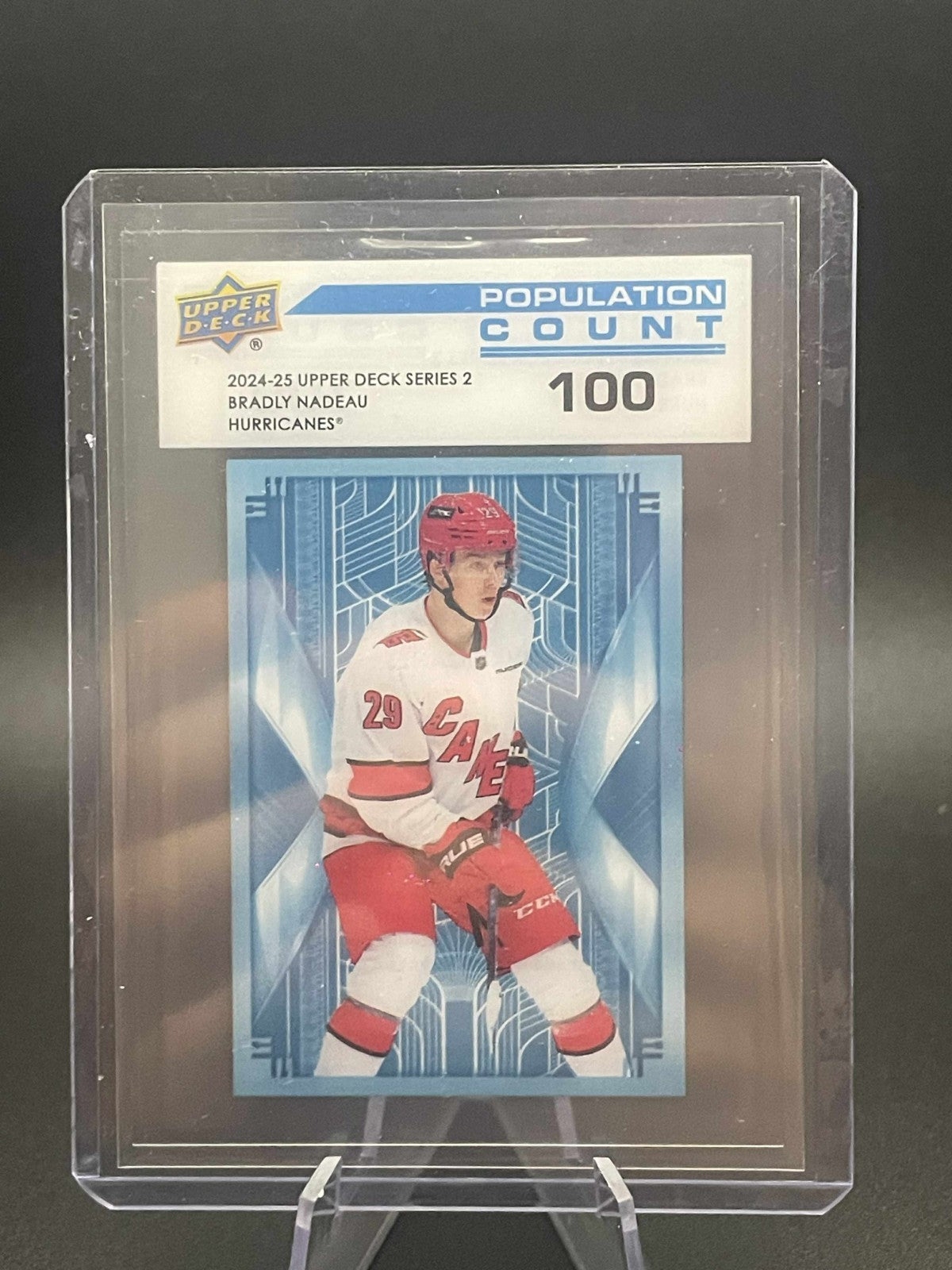 Bradly Nadeau 2024-25 Upper Deck Series 2 Hockey Population Count 100
