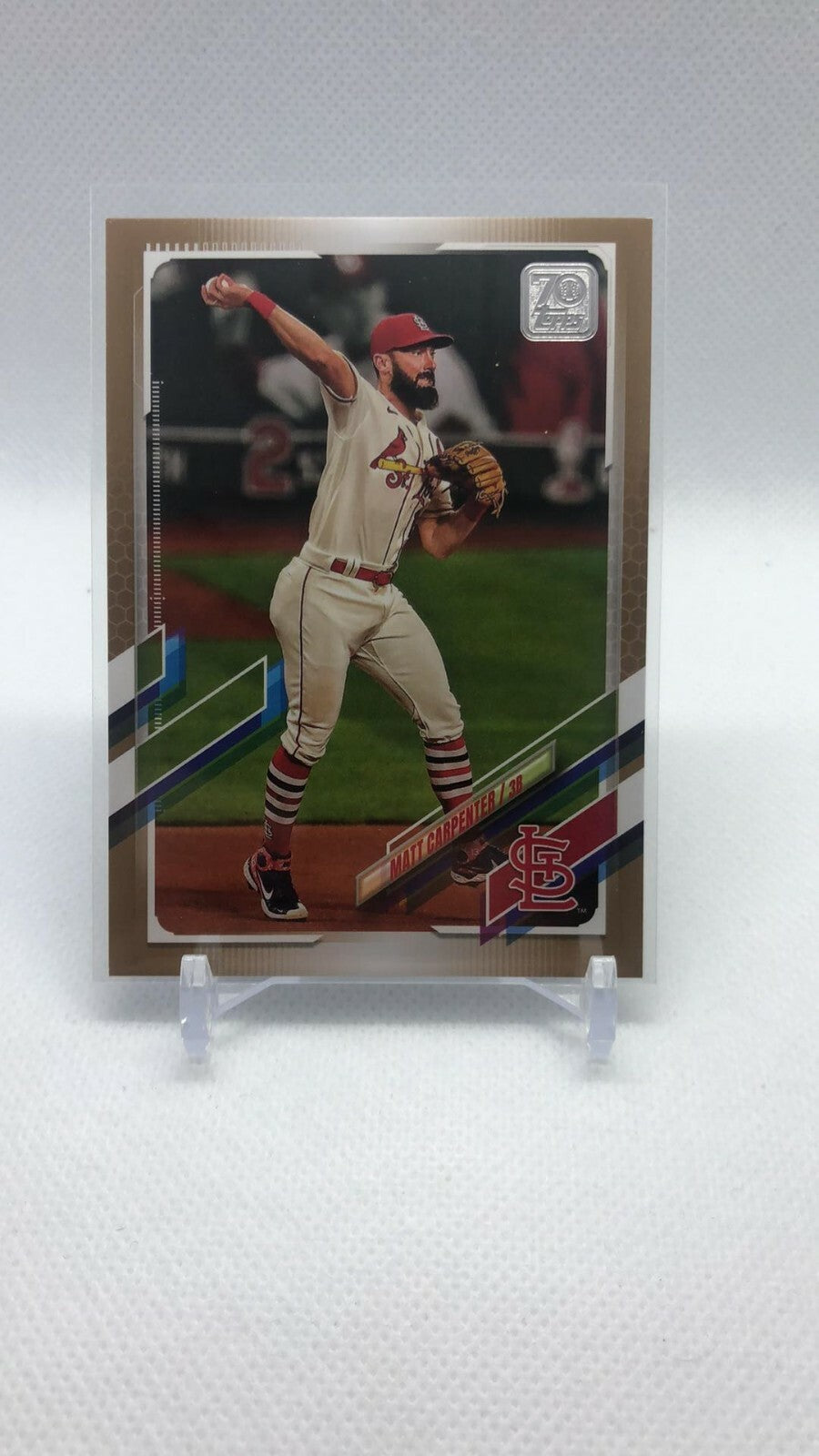 Matt Carpenter 2021 Topps Series 2 Gold Parallel /2021 Card #566