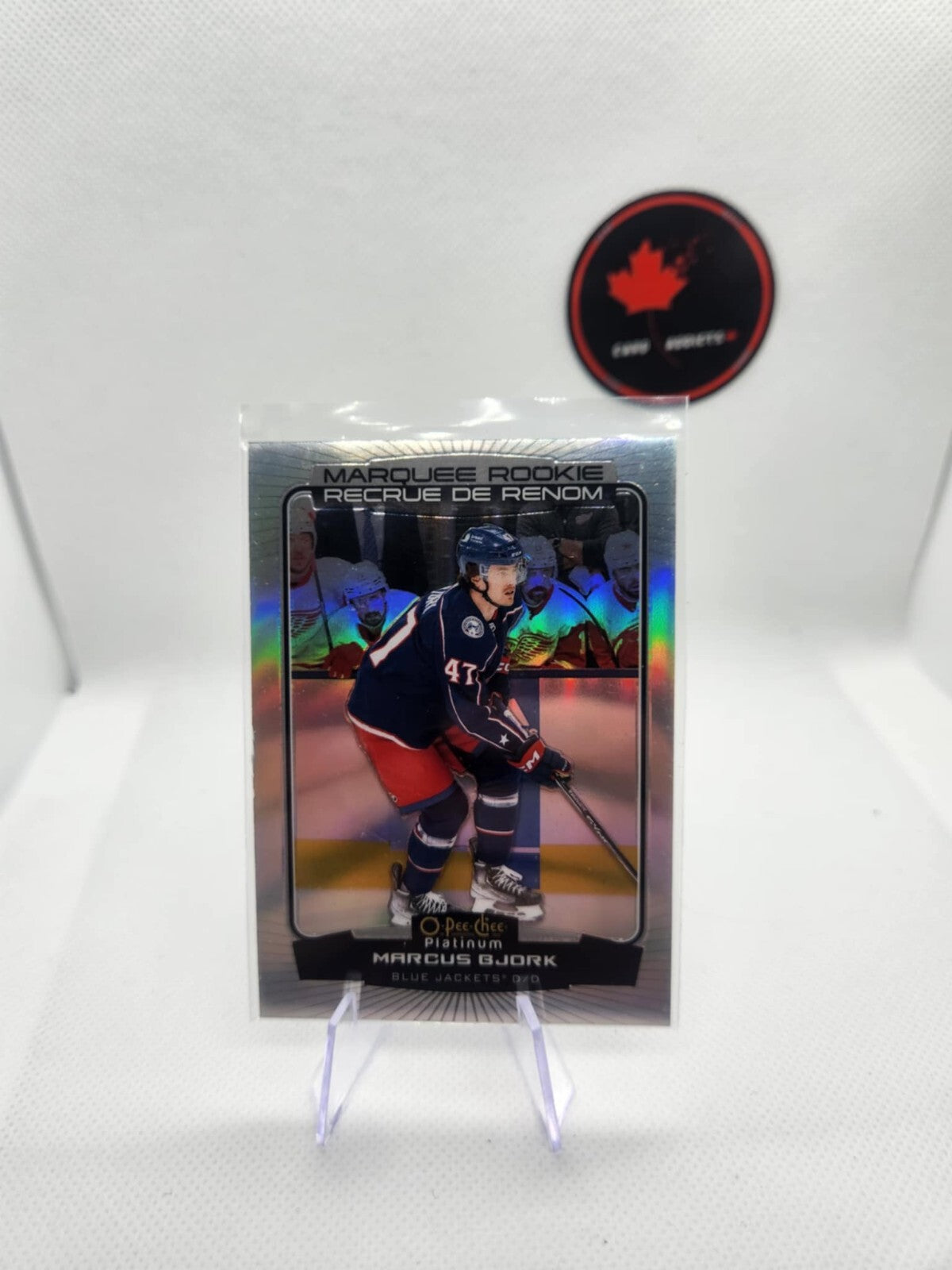 2022-23 OPC Platinum Marquee Rookie Rainbow #261 Marcus Bjork - Columbus
