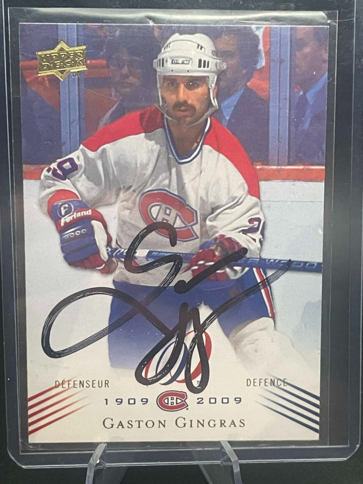 2009-10 Centennial Set Gaston Gingras Montreal Canadiens #100 AUTO REF I