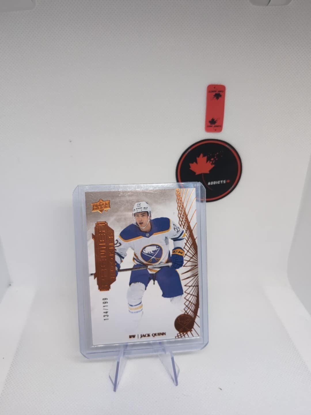 Jack Quinn 068/199 Rookie 2022-23 Upper Deck Premier Buffalo Sabres