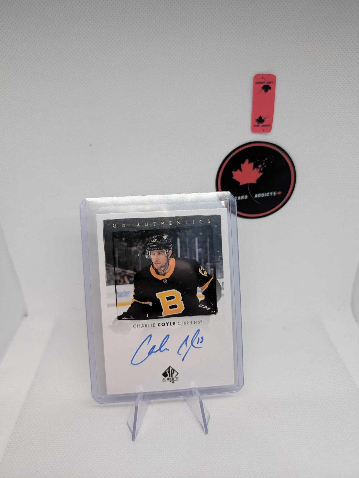 2022-23 NHL UD SP Authentic Charlie Coyle Auto UD Authentics