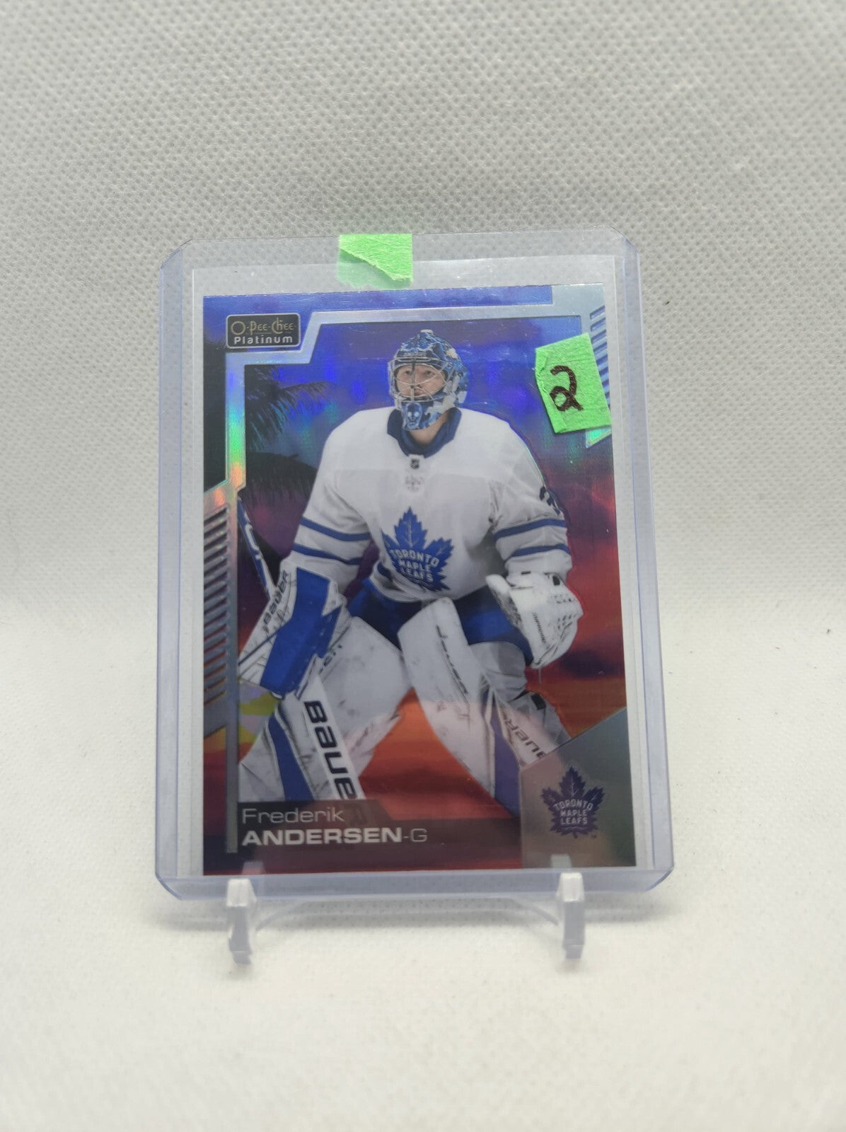 Frederik Anderson 2020-21 O-Pee-Chee Platinum #46 Sunset Parallel Maple LeafsOpe