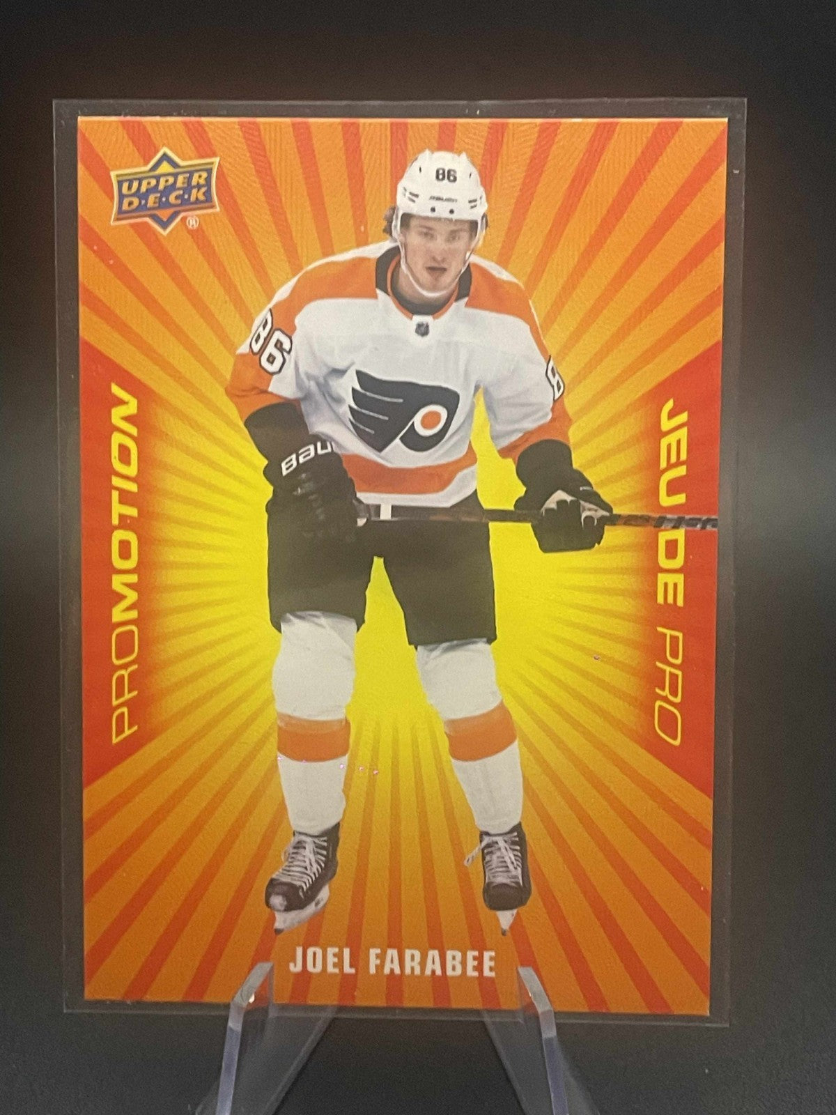 Joel Farabee PP-11 2021-22 UD Tim Horton’s ProMotion NHL Flyers
