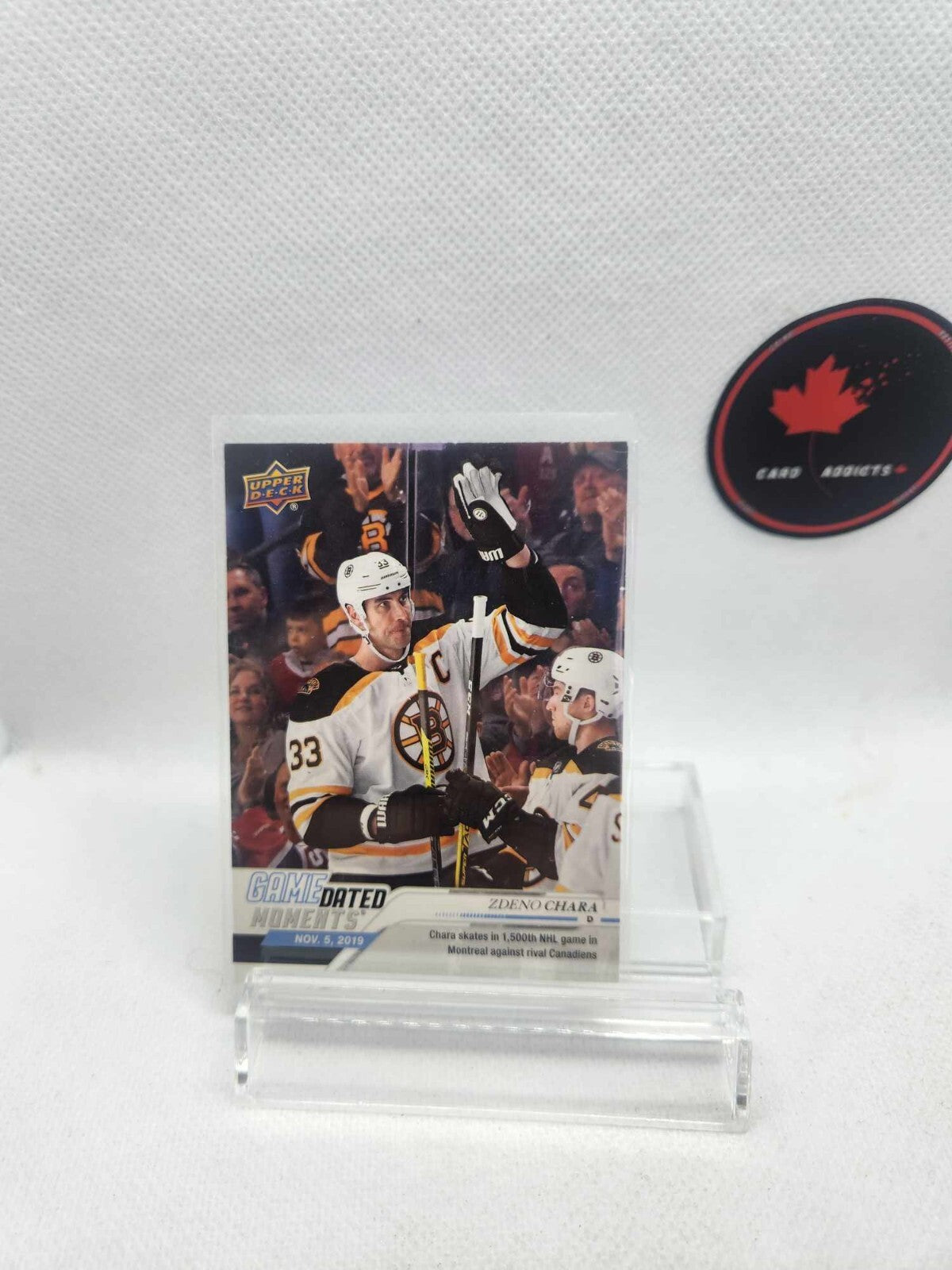 2019-20 Upper Deck Game Dated Moments Zdeno Chara #16