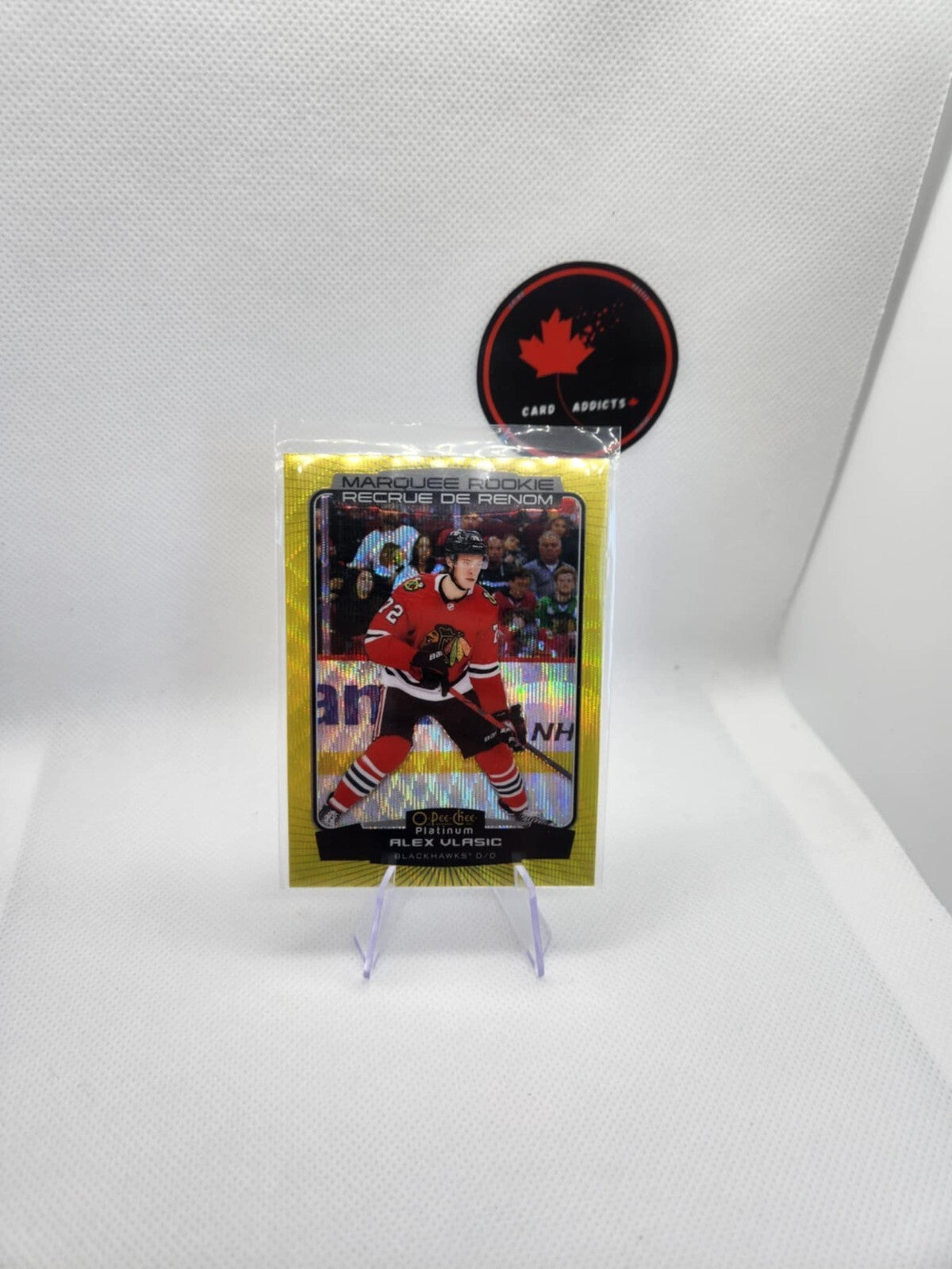 2022-23 OPC Platinum Marquee Rookie Neon Yellow Surge #235 Alex Vlasic - Chicago