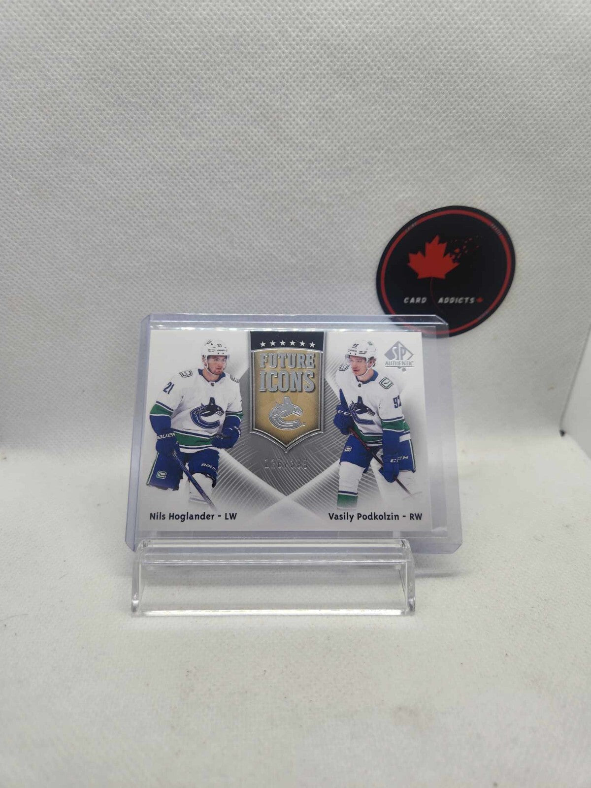 🏒 21-22 SP AUTHENTIC FUTURE ICONS HOGLANDER / PODKOLZIN /399 #FI-29 CANUCKS