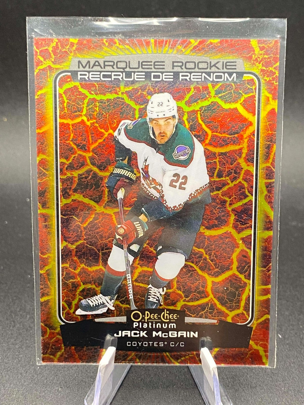 2022-23 O-Pee-Chee Platinum Jack McBain Hot Magma Marquee Rookie /499 #216