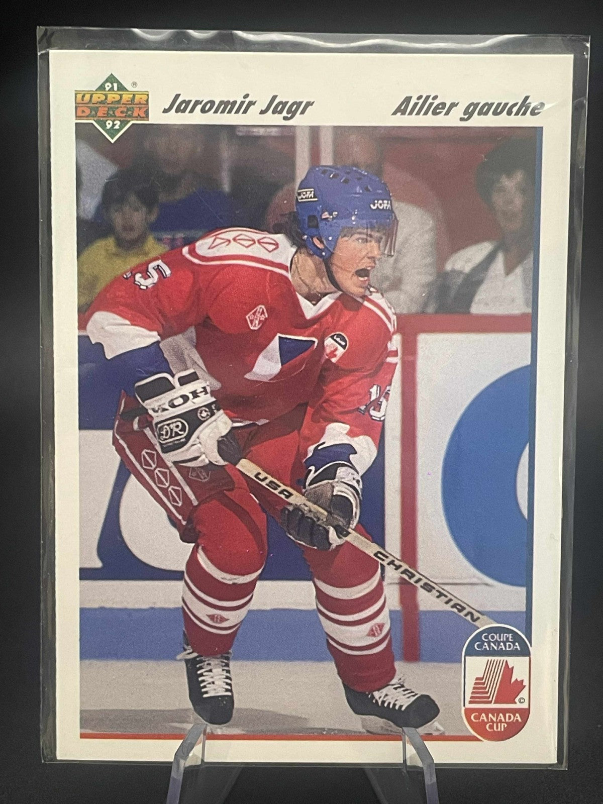 JAROMIR JAGR 1991-92 Upper Deck Canada Cup #20 Pittsburgh Penguins Czech NM-MT