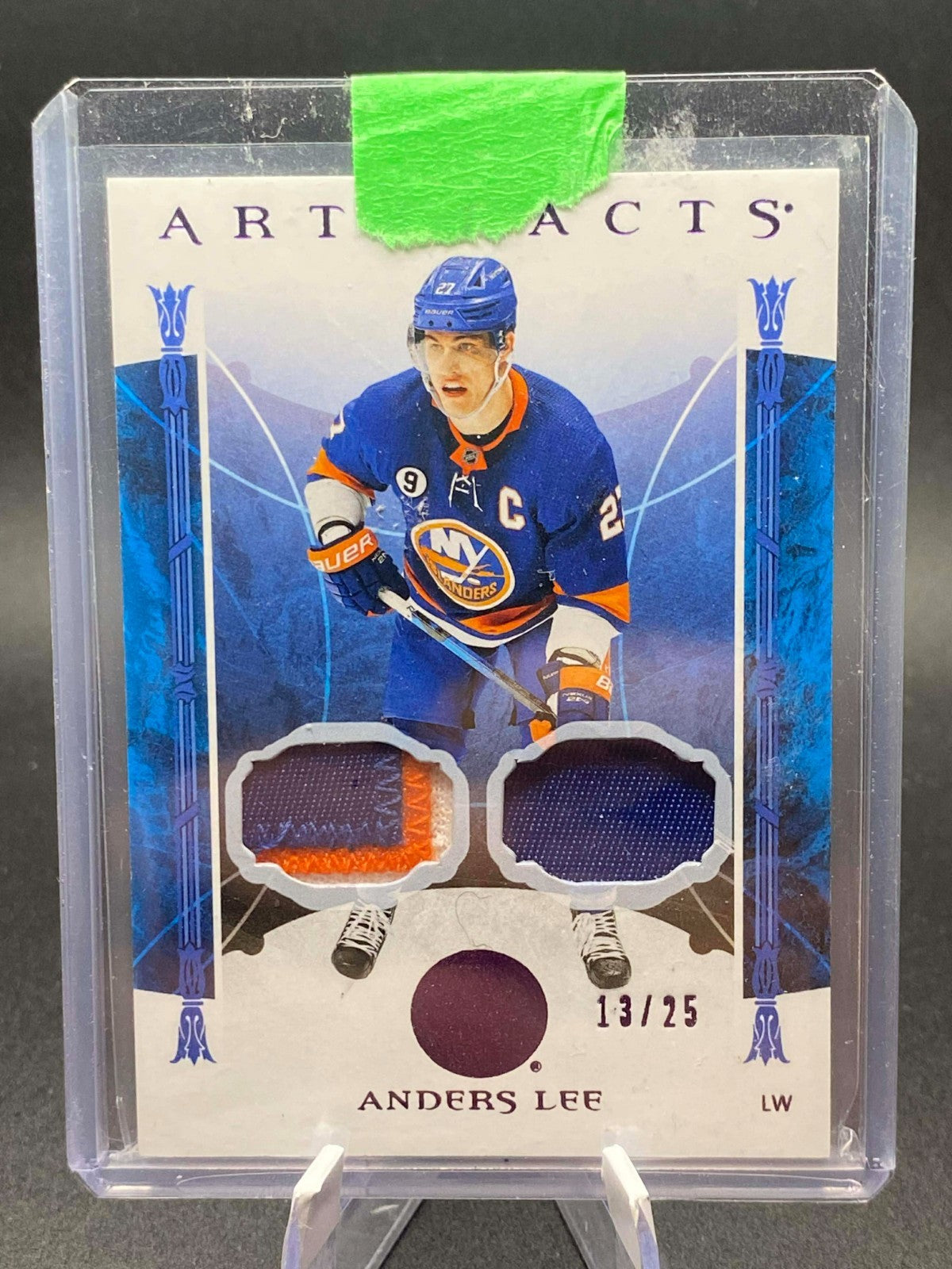 2022-23 ARTIFACTS DUAL PATCHES ANDERS LEE /25 NEW YORK ISLANDERS #38