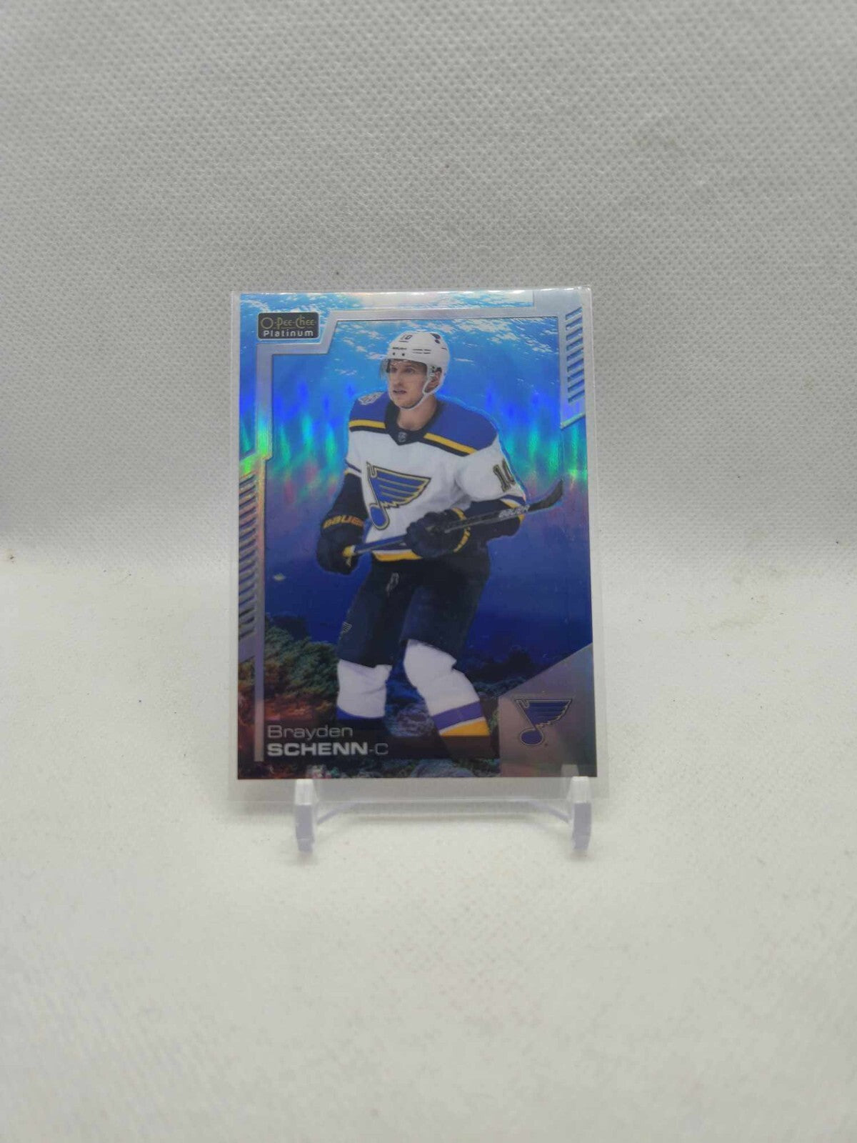 2020-21 UD OPC Platinum Brayden Schenn #62 Aquamarine /499