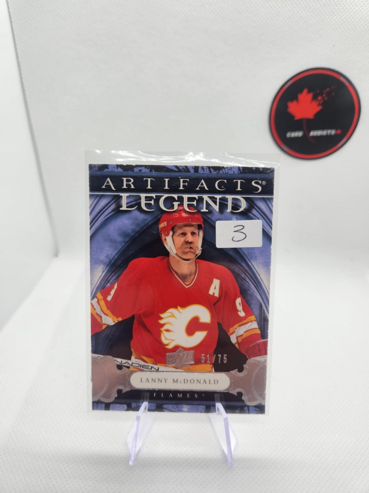 2009-10 Upper Deck Artifacts Lanny McDonald Legends Purple /75 Calgary Flames