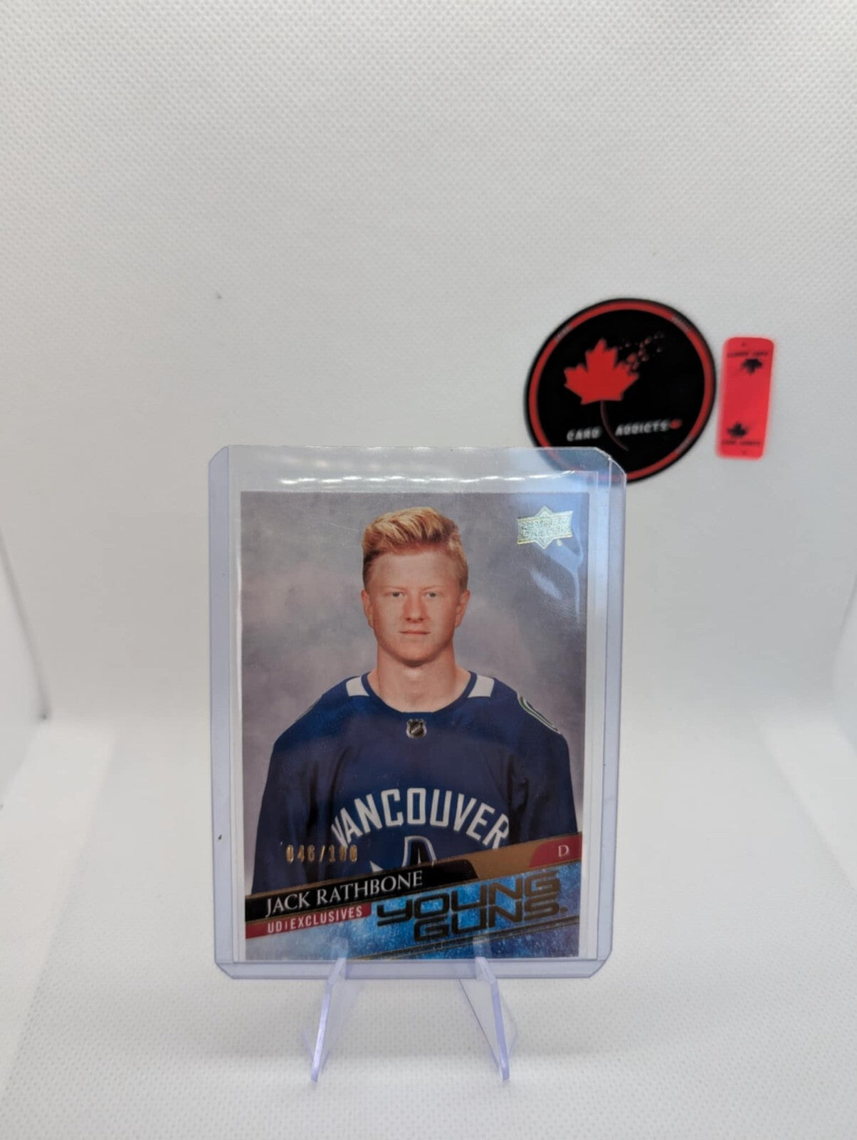 2020-21 Upper Deck Young Guns EXCLUSIVES /100 Jack Rathbone ROOKIE #717 RC