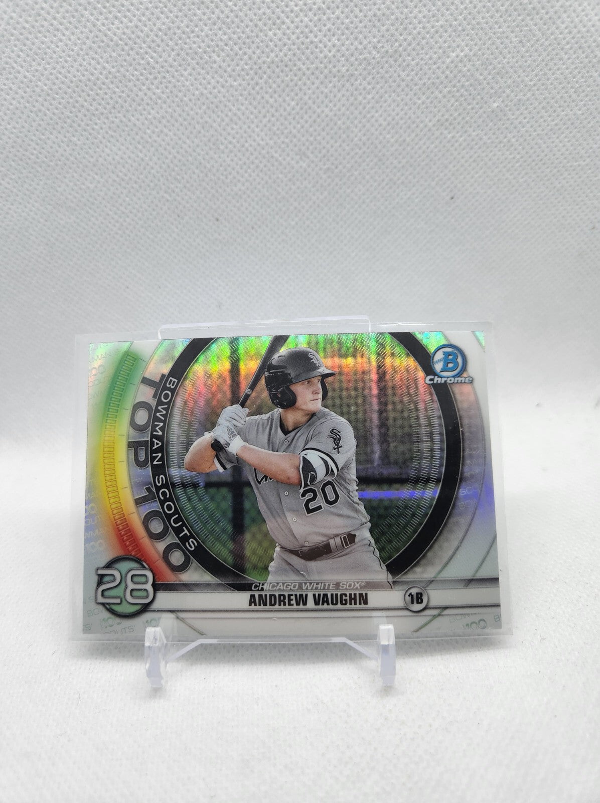 2020 BOWMAN Chrome SCOUTS TOP 100 ANDREW VAUGHN #BTP-28 White Sox