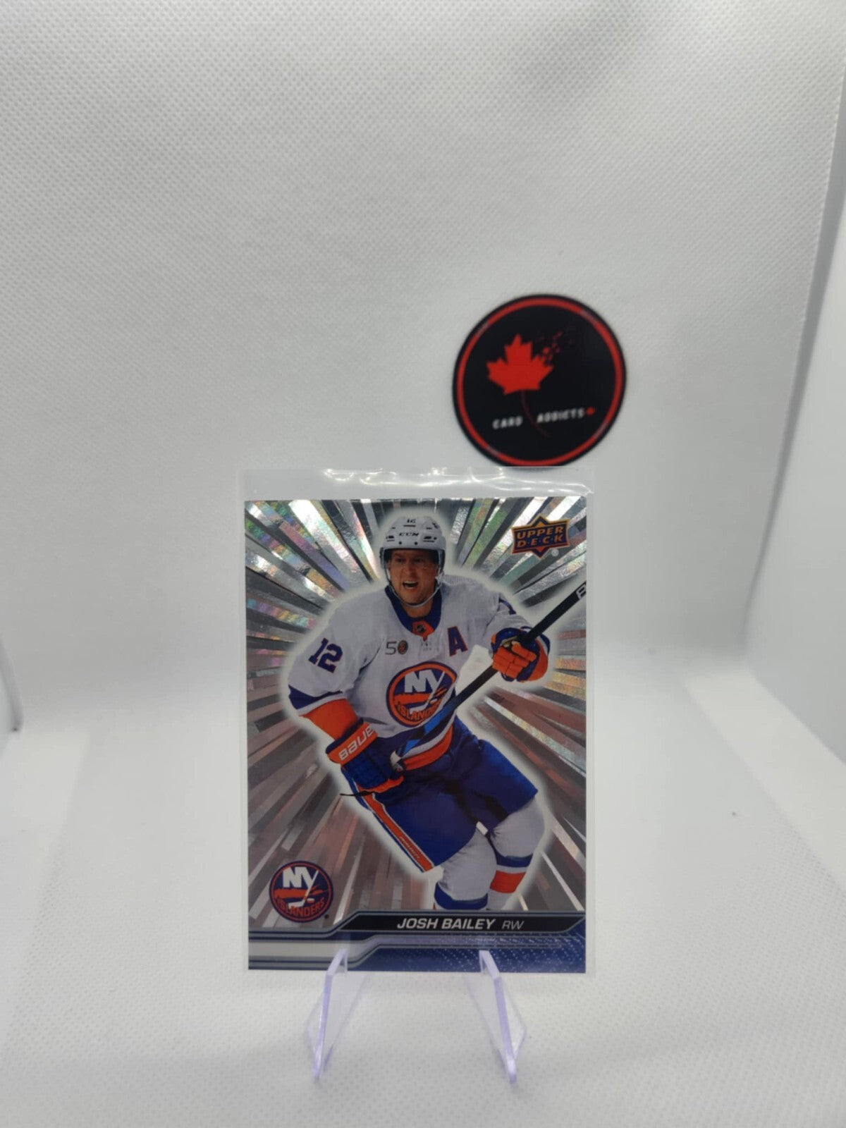 JOSH BAILEY 23/24 2024 Upper Deck UD SILVER OUTBURST SP Card #364 Islanders