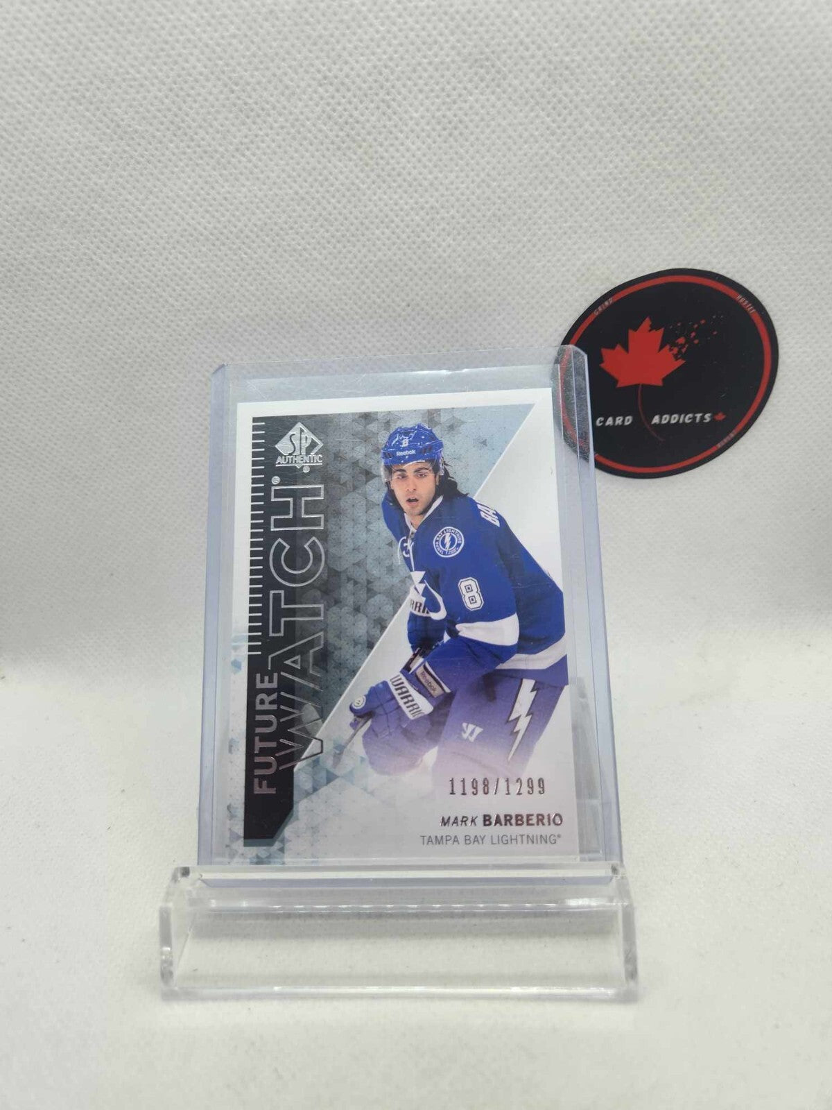 13/14 UD SP AUTHENTIC MARK BARBERIO FUTURE WATCH RC ROOKIE /1299 #218