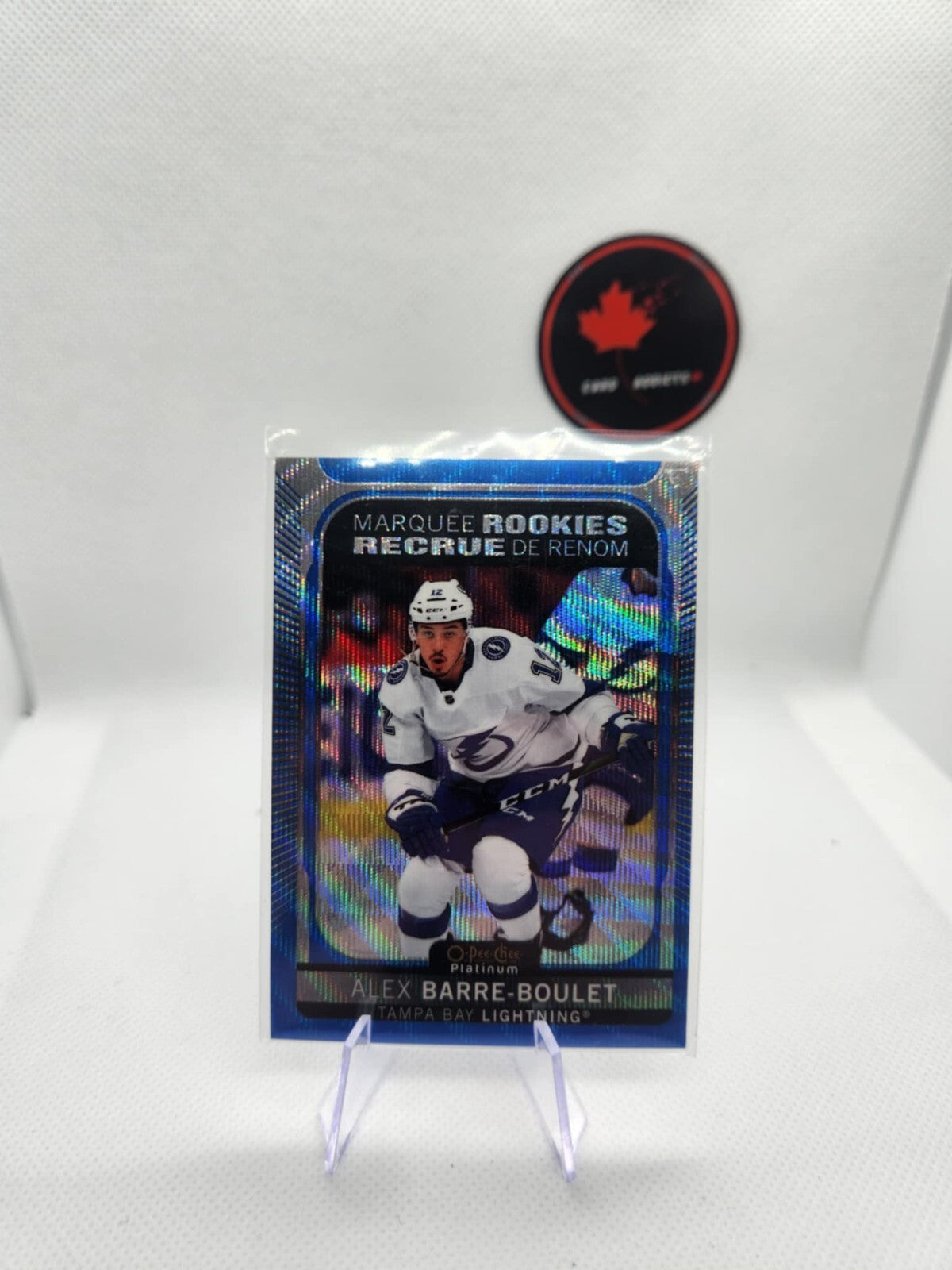 2021-22 O-Pee-Chee Platinum Blue Surge #218 Marquee Rookie Alex Barre-Boulet RC