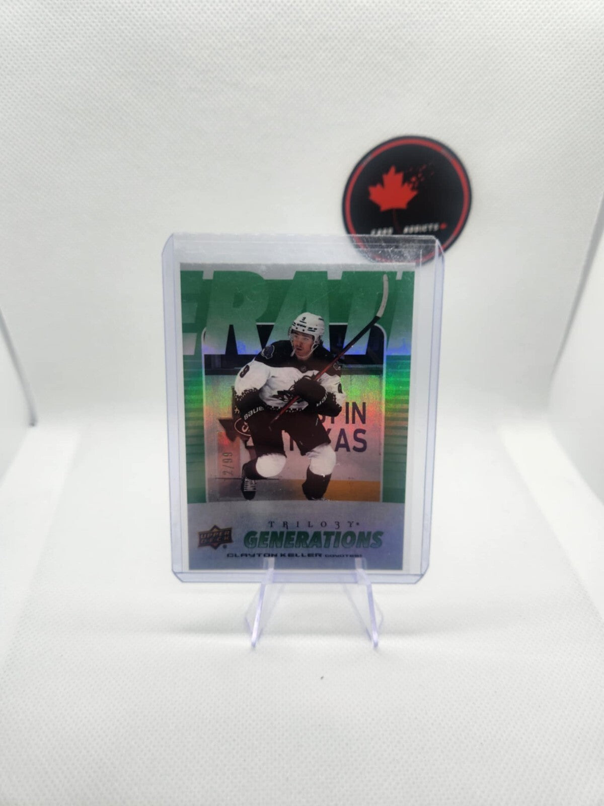 23/24 2023 UPPER DECK TRILOGY CLAYTON KELLER TG-9B GENERATIONS GREEN /99 ARIZONA