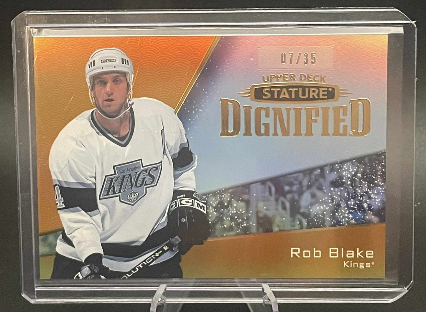 2022-23 Upper Deck Stature Dignified Orange Rob Blake /35