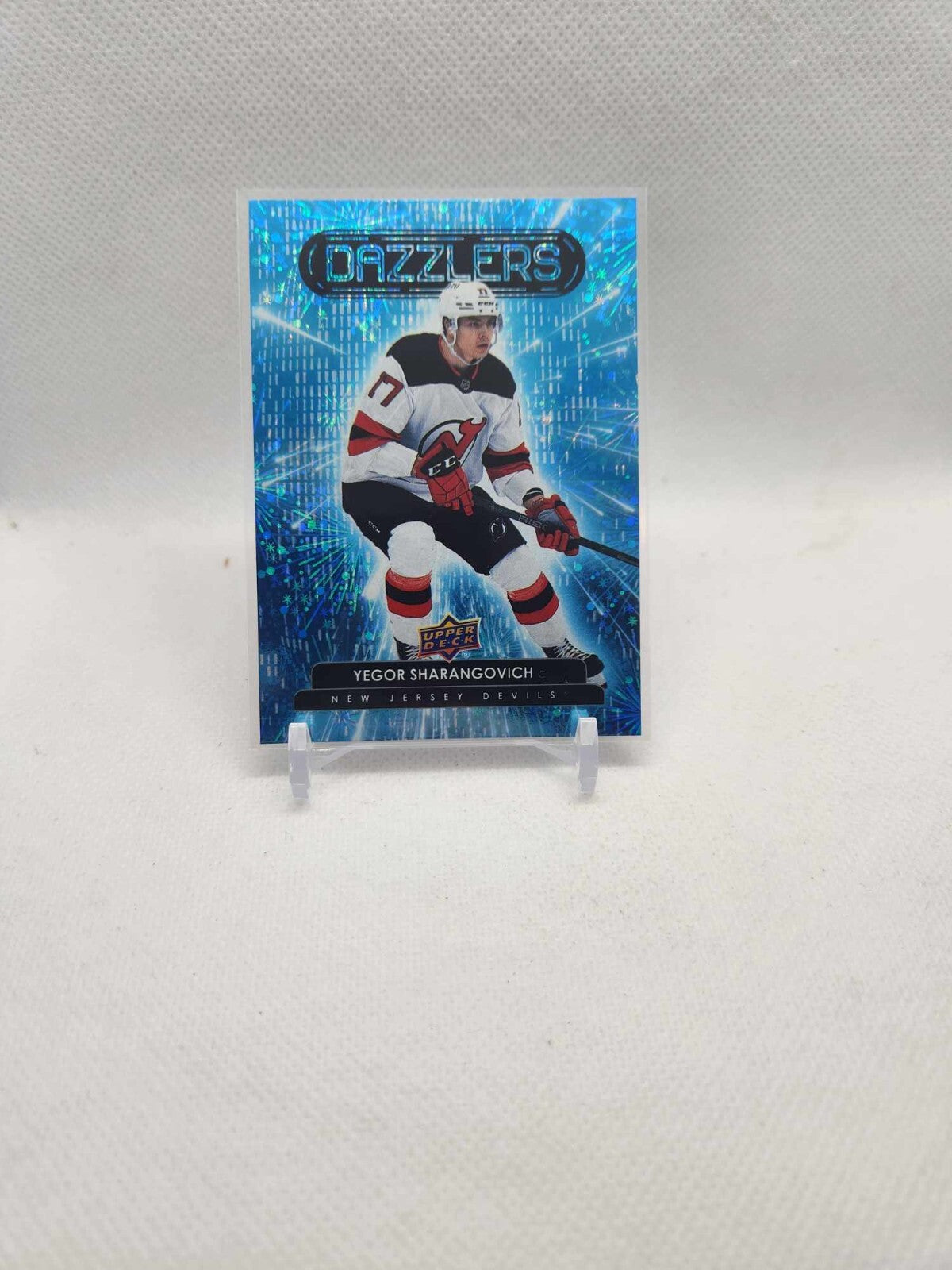 Yegor Sharangovich 2022-23 UD Series 1 Blue Dazzlers #DZ-35 Devils