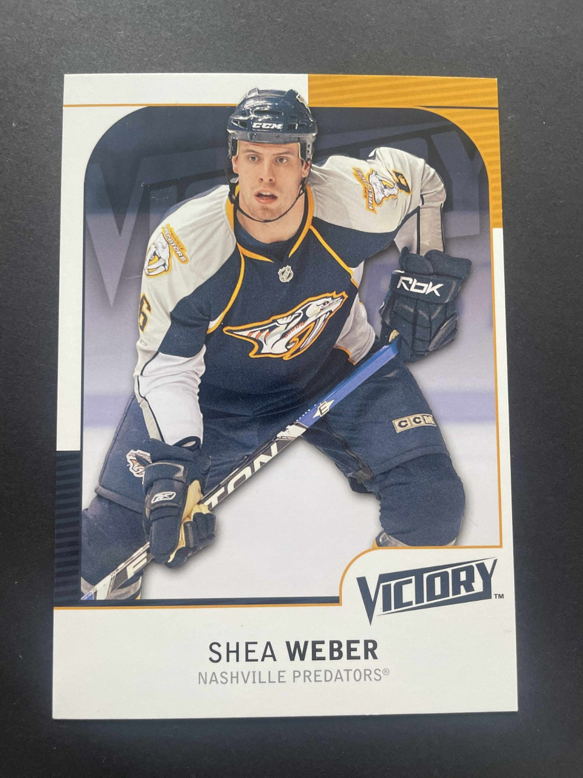 2009-10 Upper Deck Victory Hockey Oversized Jumbo Shea Weber #OS25 REF I