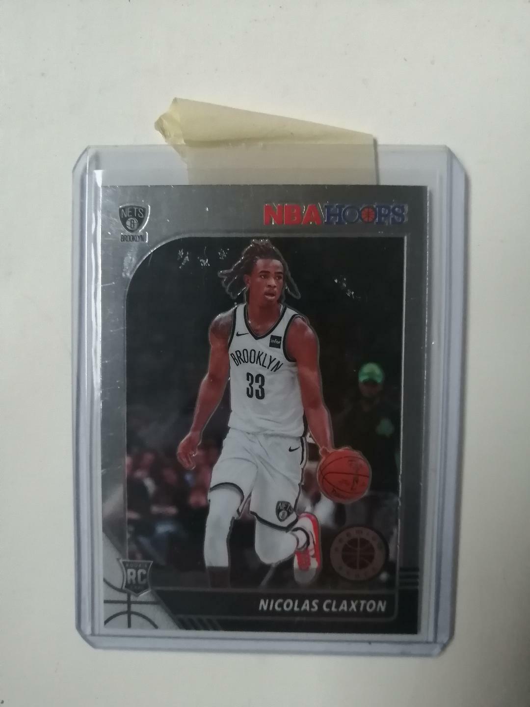 2020 Panini NBA Hoops Premium Stock Nicolas Claxton Rookie # 241