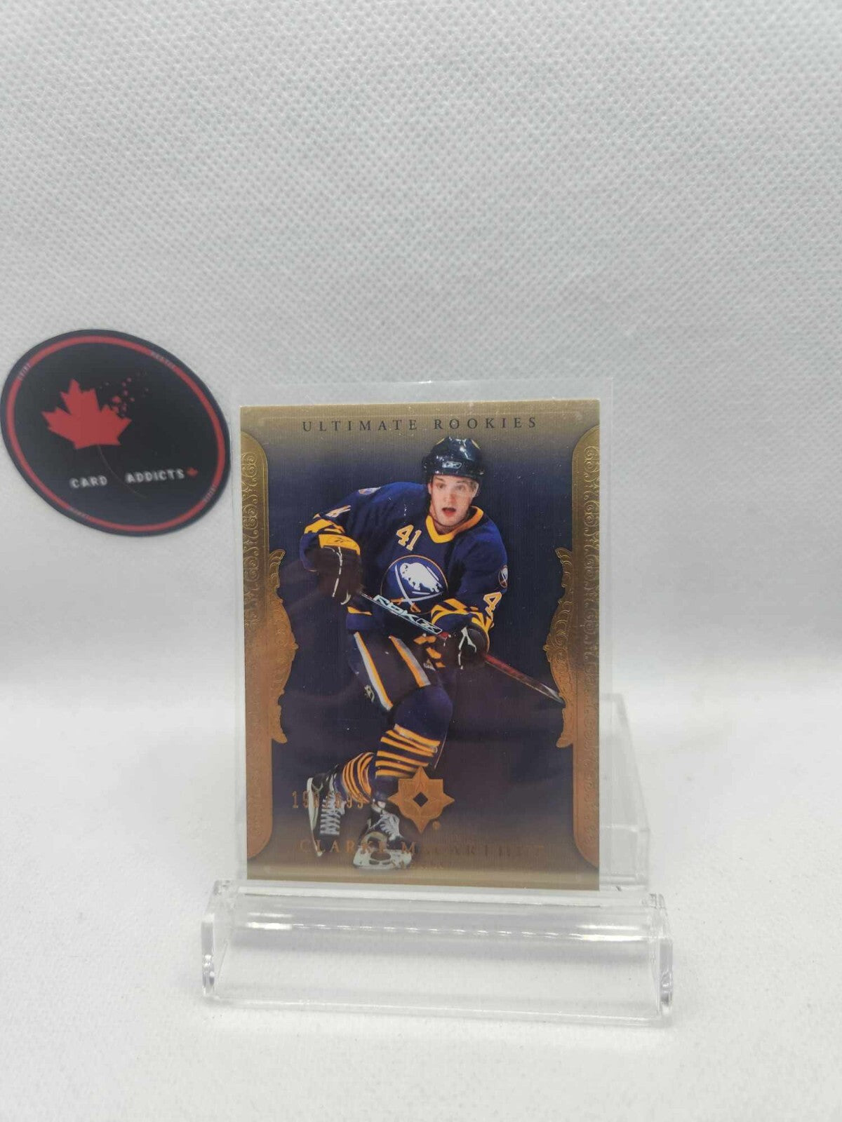 2006-07 CLARKE MACARTHUR UPPER DECK ARTIFACTS ROOKIES CARD #272 SABRES /599