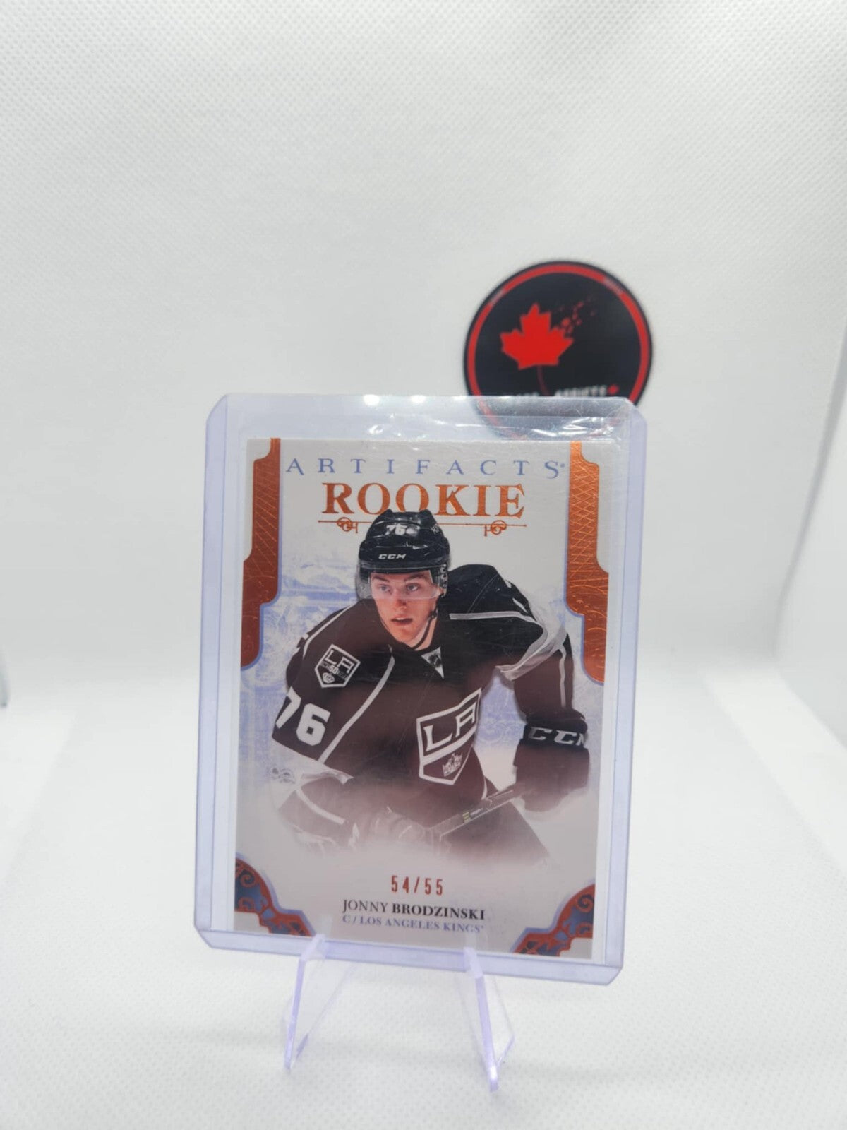 17-18 2017-18 Artifacts Orange #163 Jonny Brodzinski Rookie /55 LA Kings