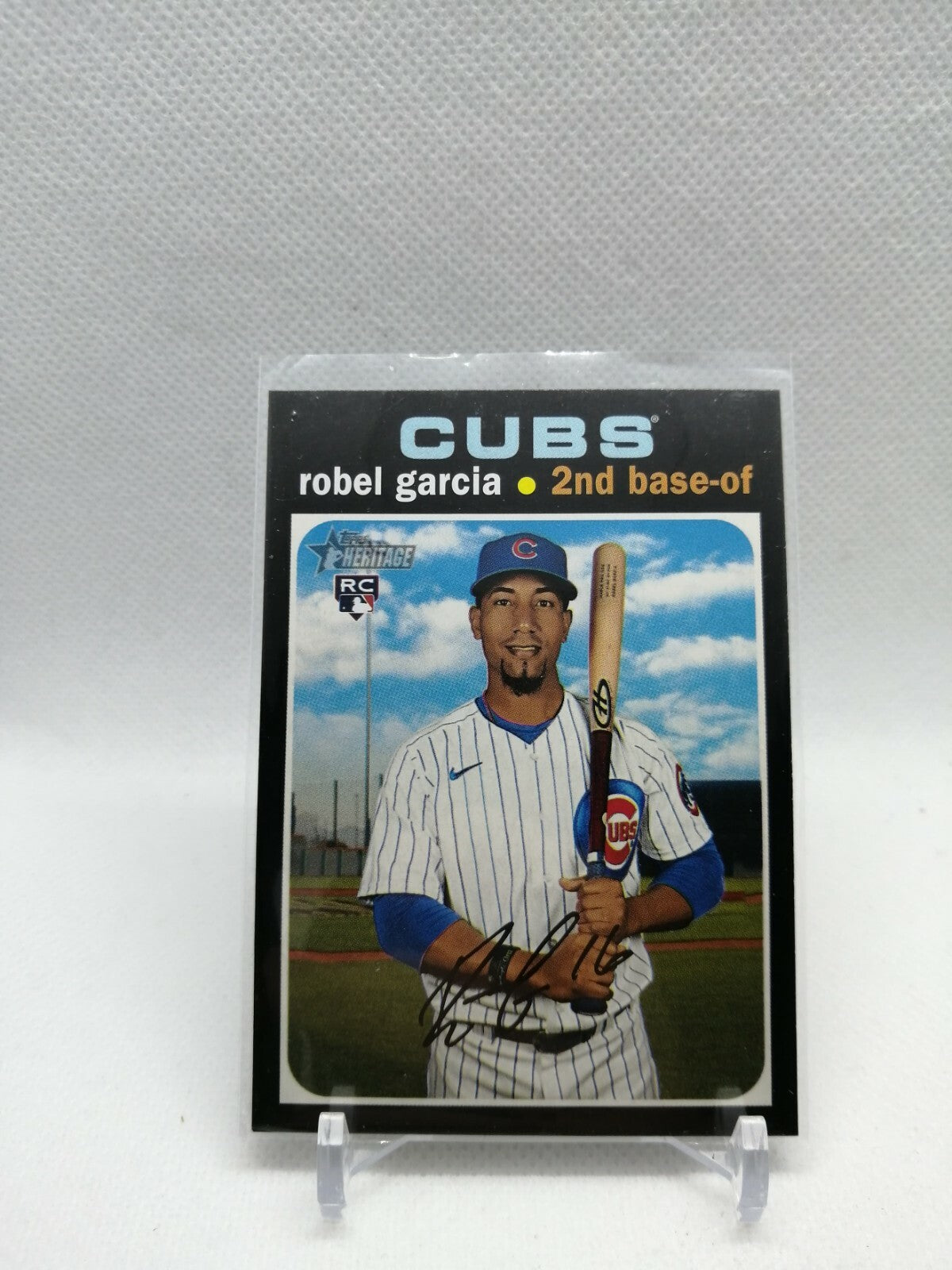 2020 Heritage High Number Base #568 Robel Garcia RC- Chicago Cubs
