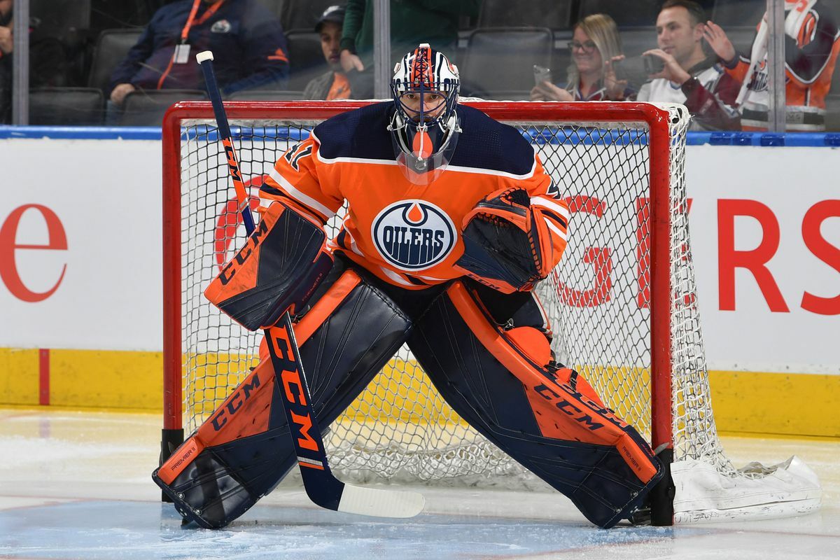 Mike Smith Edmonton Oilers 8x10 unsigned photo