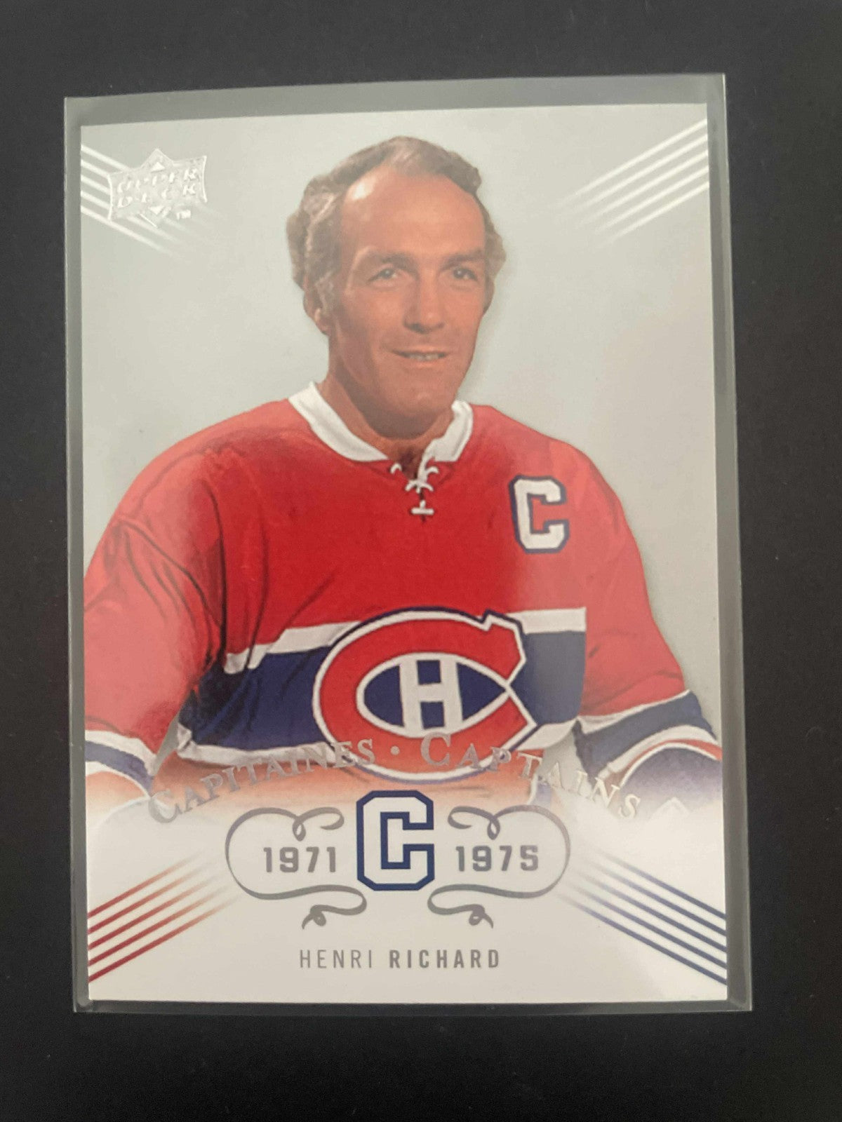 08 Upper Deck Canadiens Centennial Henri Richard Captains #217 REF I