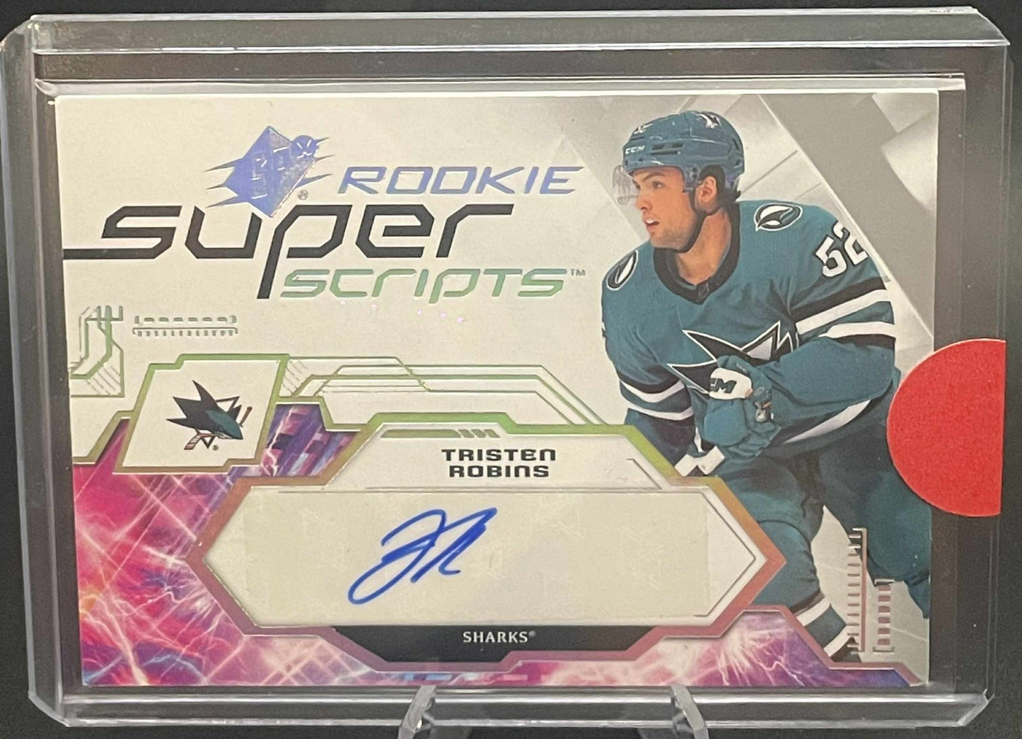 2023-24 UD SPX HOCKEY SUPER SCRIPTS TRISTEN ROBINS AUTO #SSR-TR