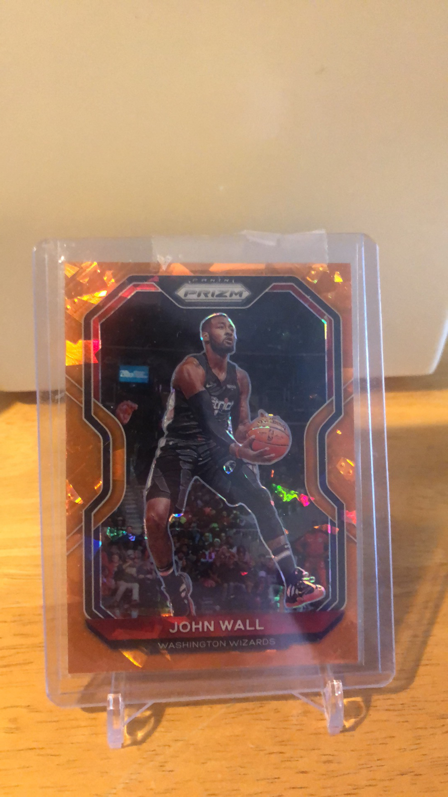 2020-21 Panini Prizm NBA #56 John Wall Rockets Wizards Orange Ice MINT