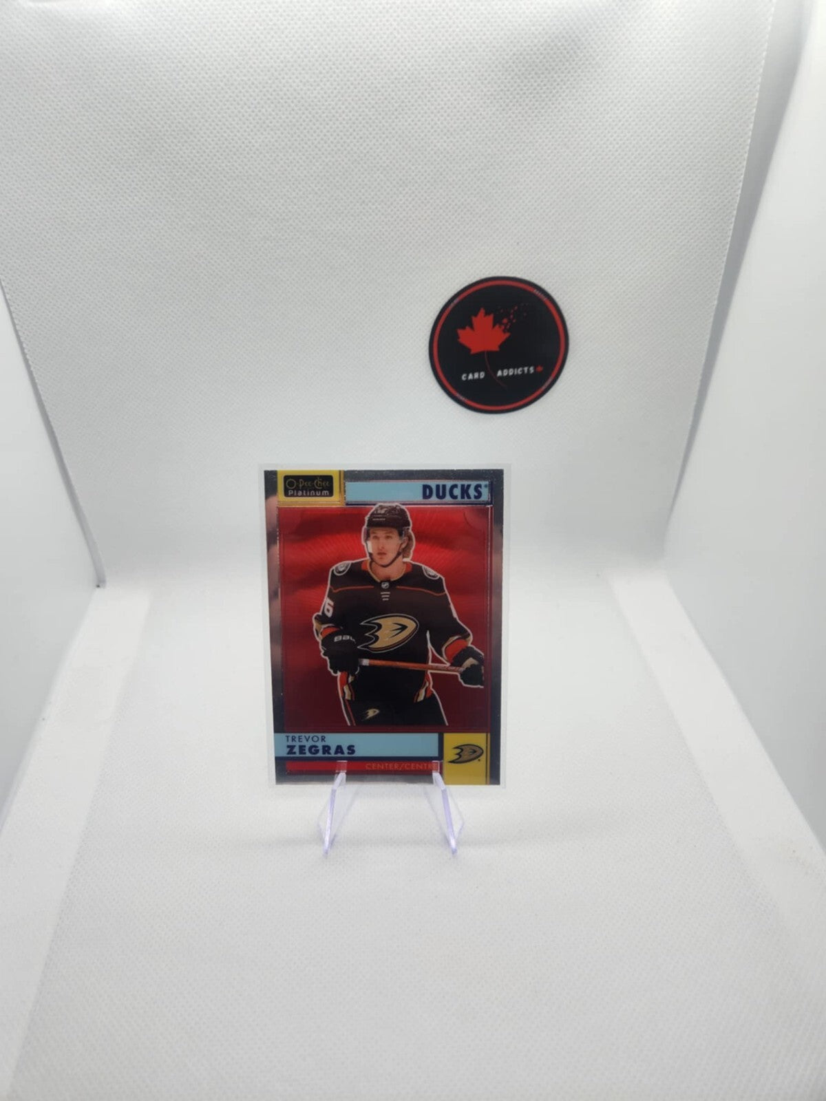 2022-23 OPC Platinum Retro Trevor Zegras #R-1 Anaheim Ducks