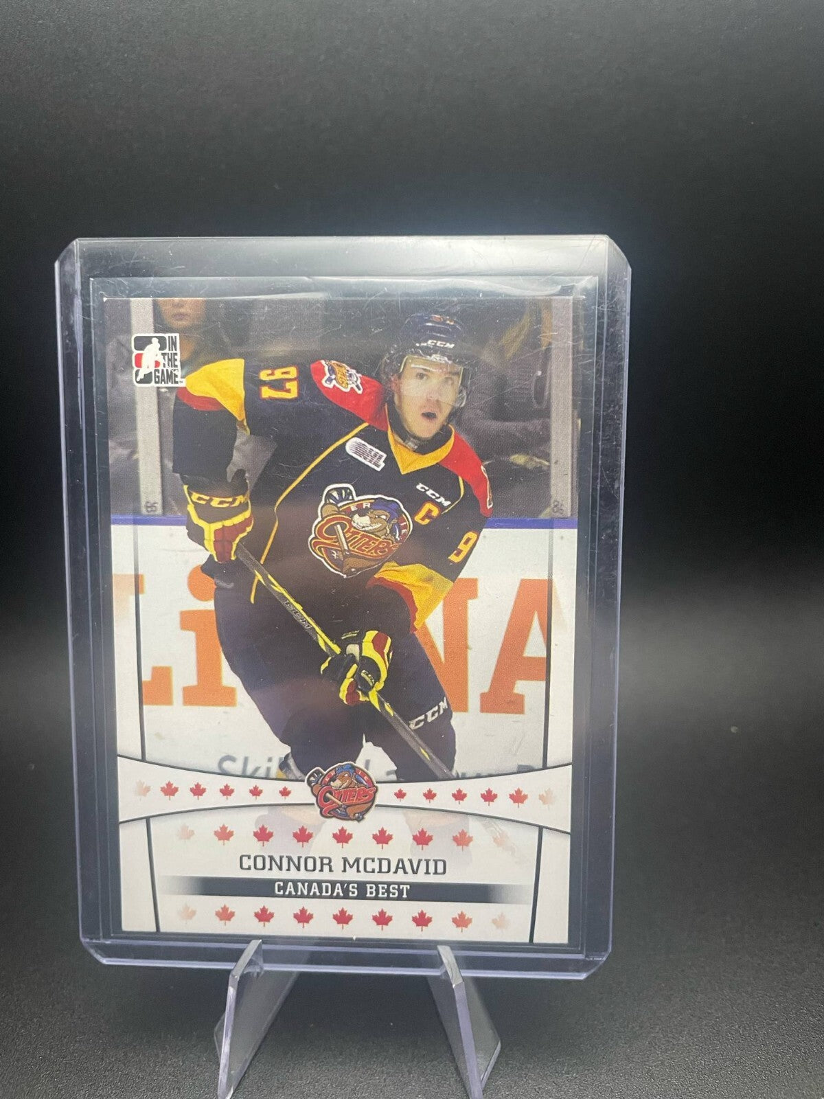 Connor McDavid 2014-15 Leaf In The Game OHL Rookie Edmonton Oilers 3 Available
