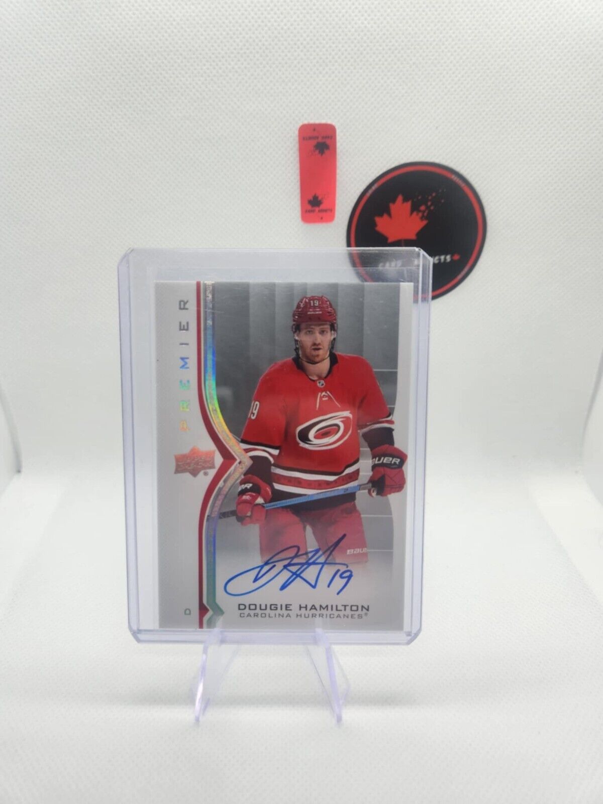 2020-21 UPPER DECK UD PREMIER AUTO SILVER AUTOGRAPH DOUGIE HAMILTON #27