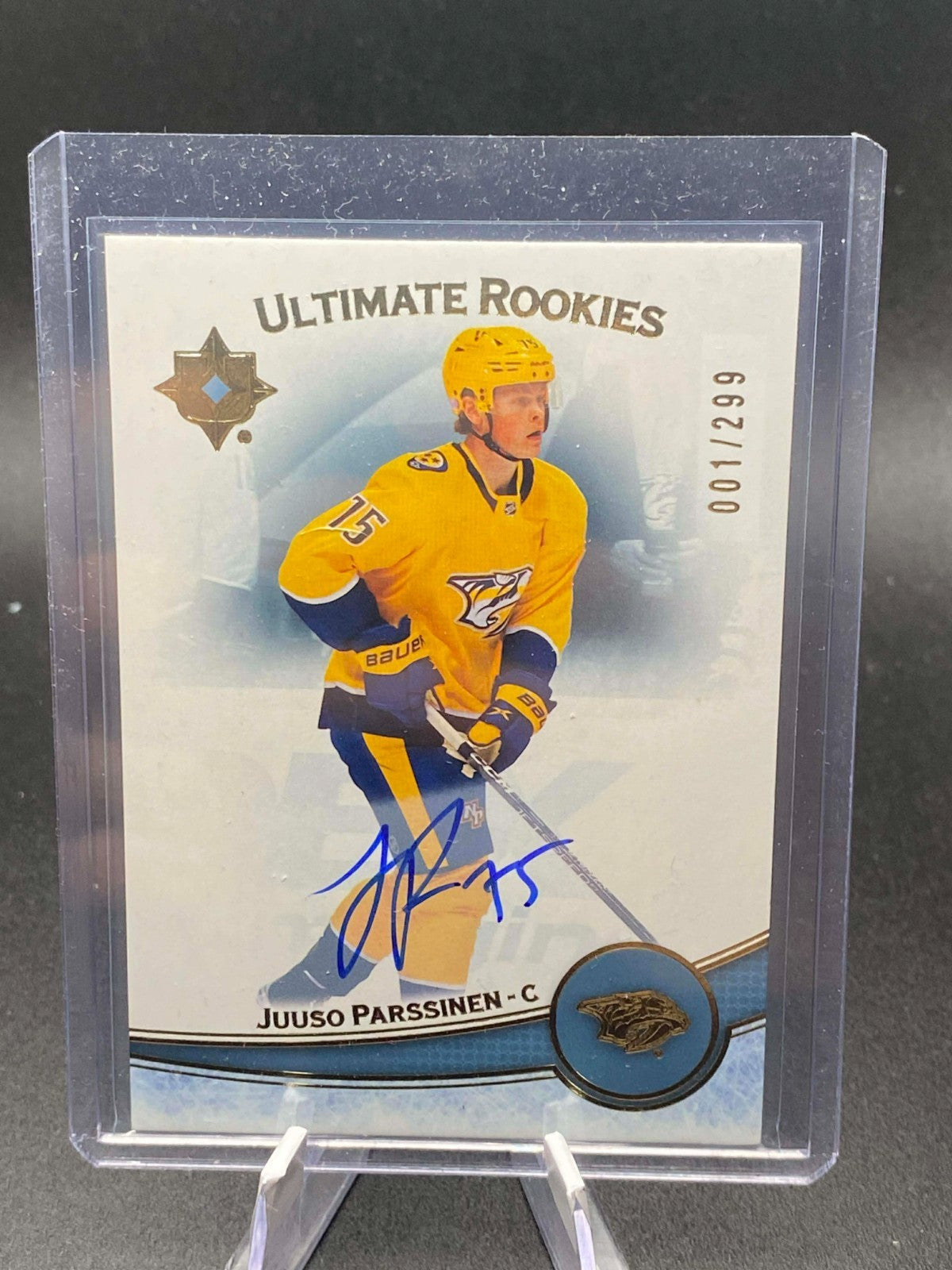 2022 Upper Deck Ultimate Collection Rookies /299 Juuso Parssinen Rookie Auto RC