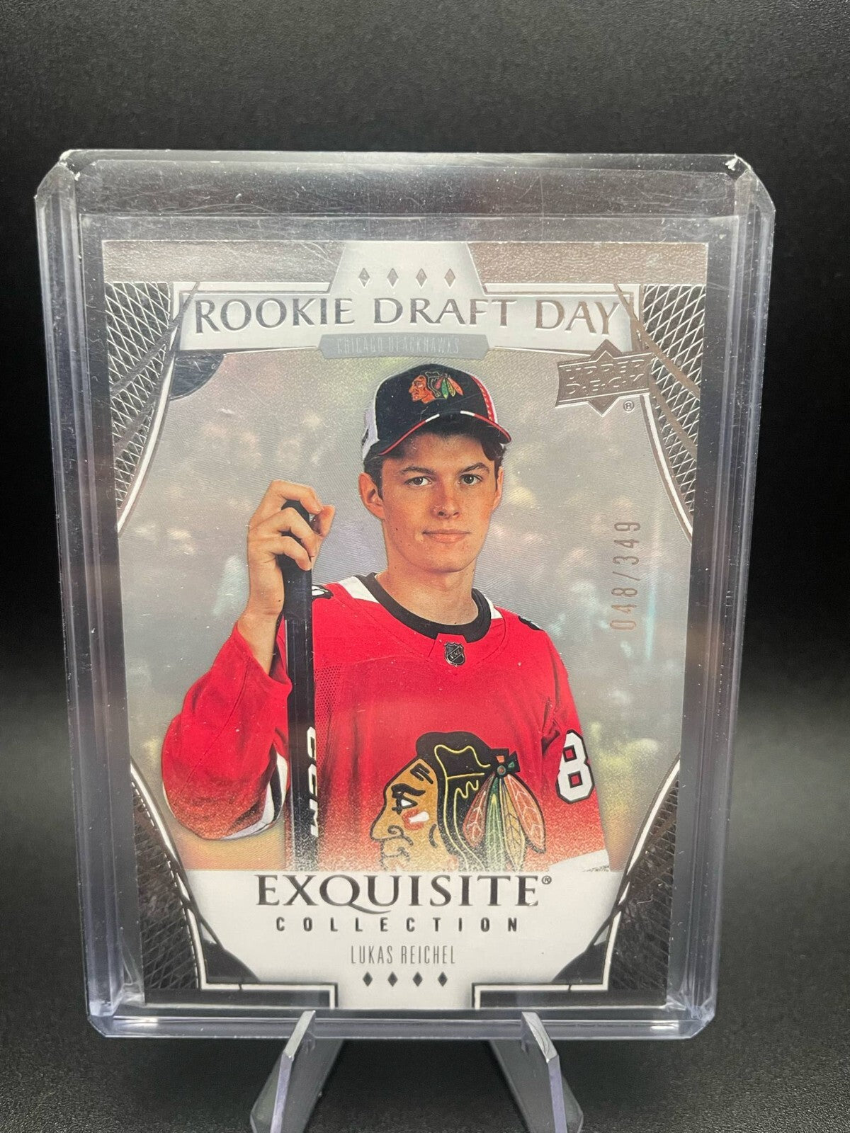 Lukas Reichel 2023-24 Upper Deck Black Diamond Rookie Draft Day /349 #RDD-LR