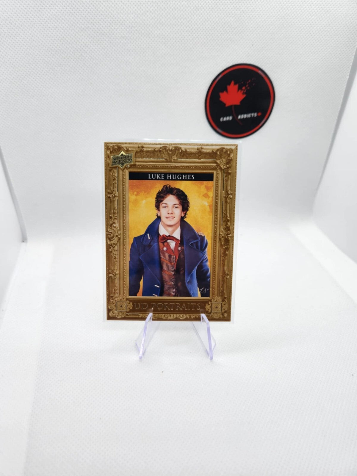 Luke Hughes UD Portraits Rookie Card 2023-24 Series 2