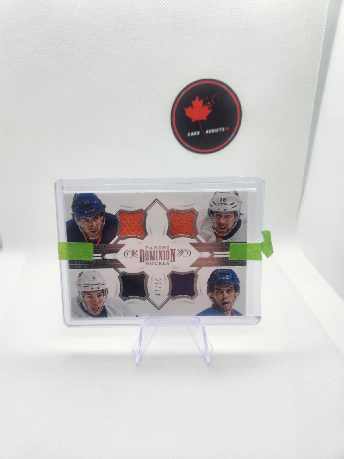 2013-14 Panini Dominion Tavares/Bailey/Hamonic/Hickey Quad Jersey Insert /50
