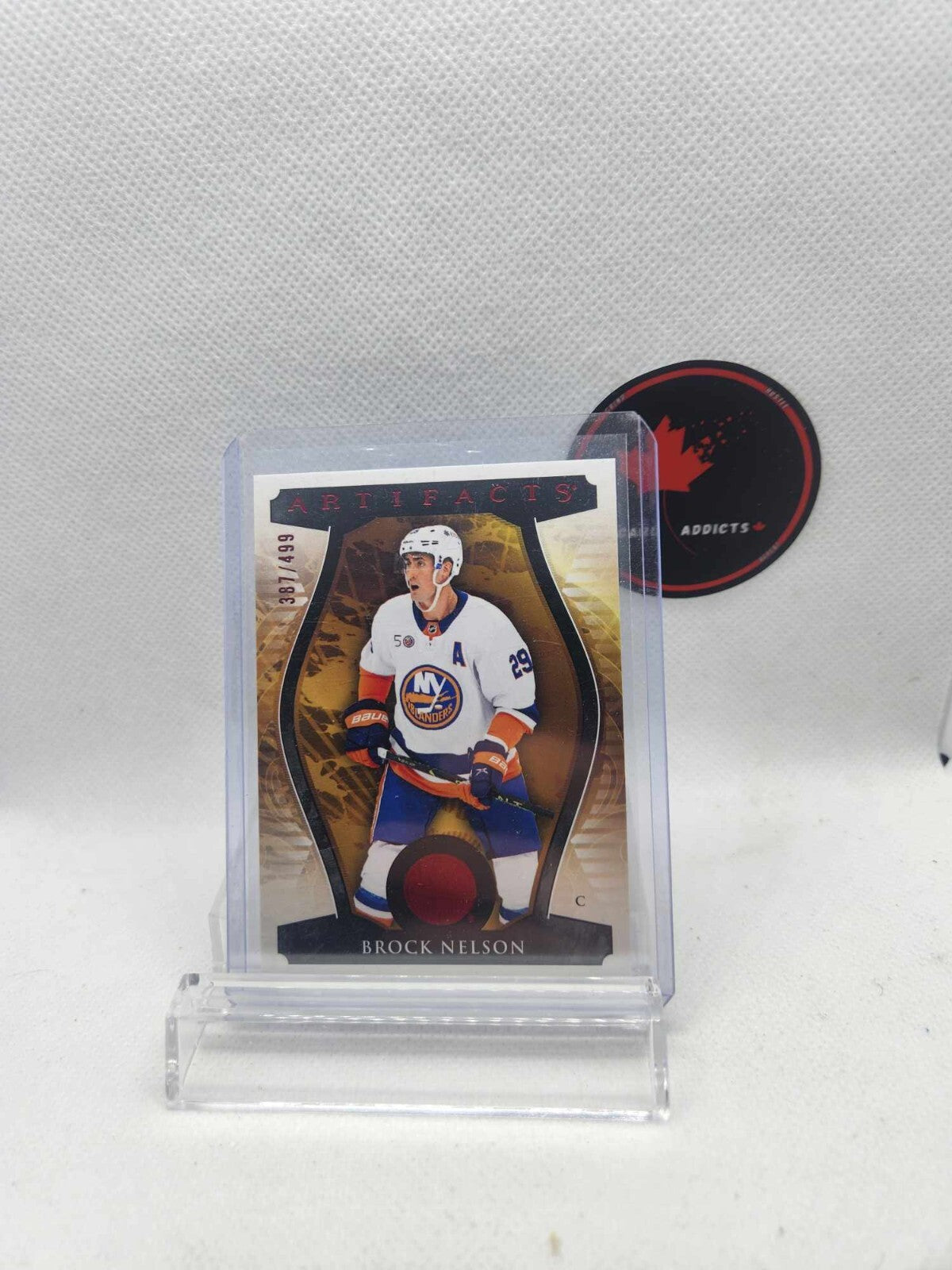 2023-24 Upper Deck Artifacts Brock Nelson 131 Ruby #/499 New York Islanders