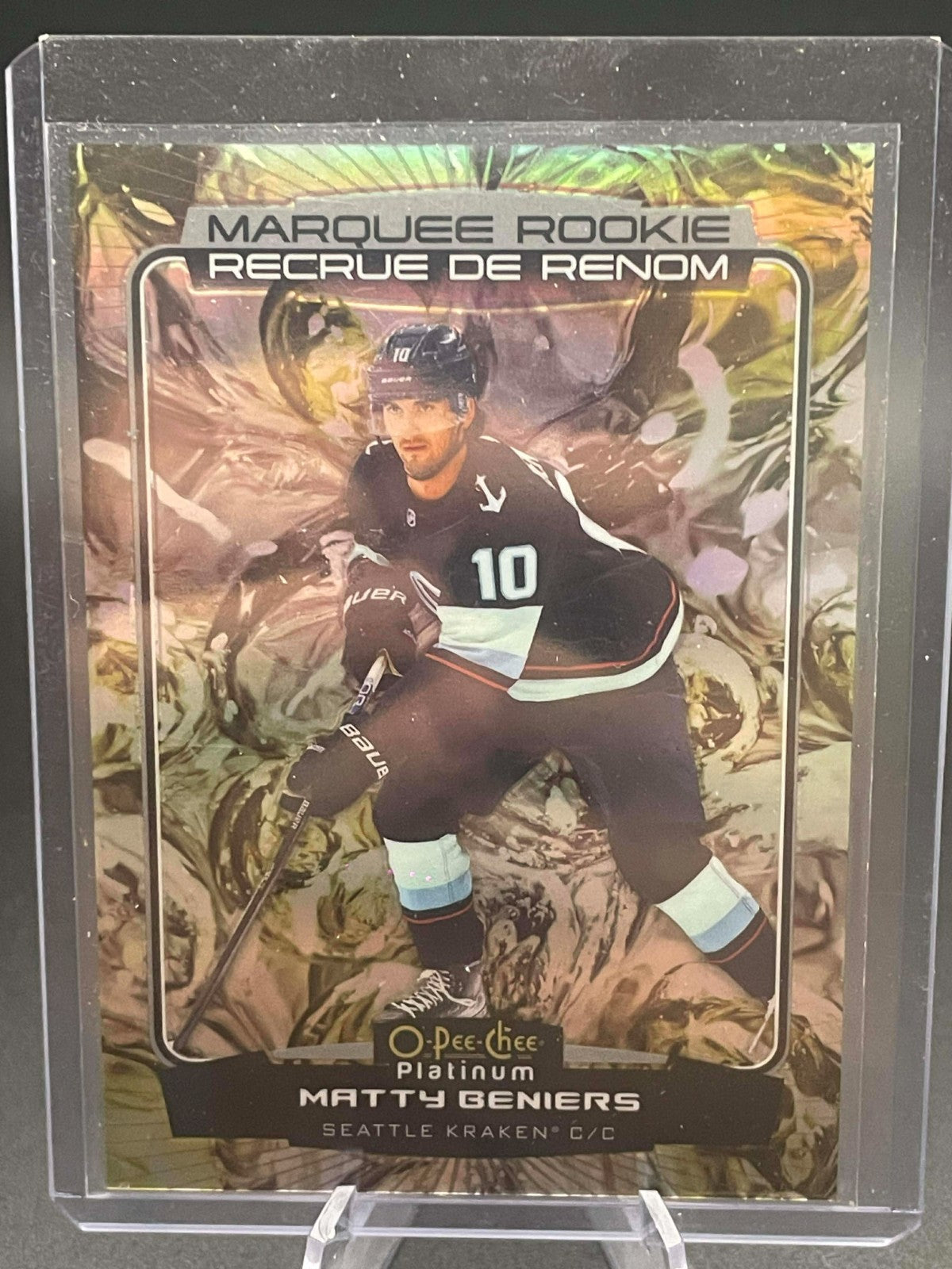 2022-23 O-Pee-Chee Platinum Marquee Rookie Liquid Metal 203 Matty Beniers /349