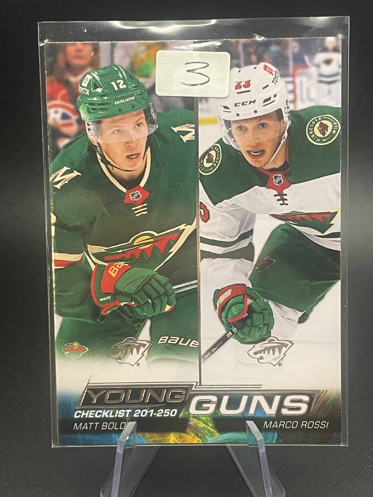 Checklist (Matt Boldy/Marco Rossi) 2022-23 Upper Deck Young Guns Rookie #250