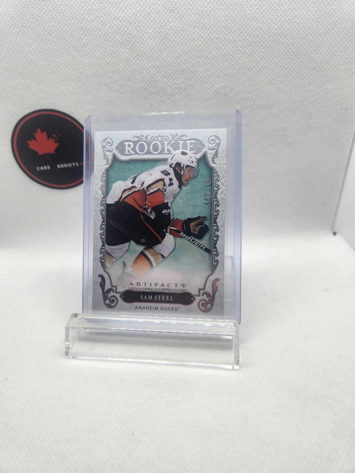 2018-19 Upper Deck Artifacts Sam Steel Rookie /799 #RED220 Anaheim Ducks