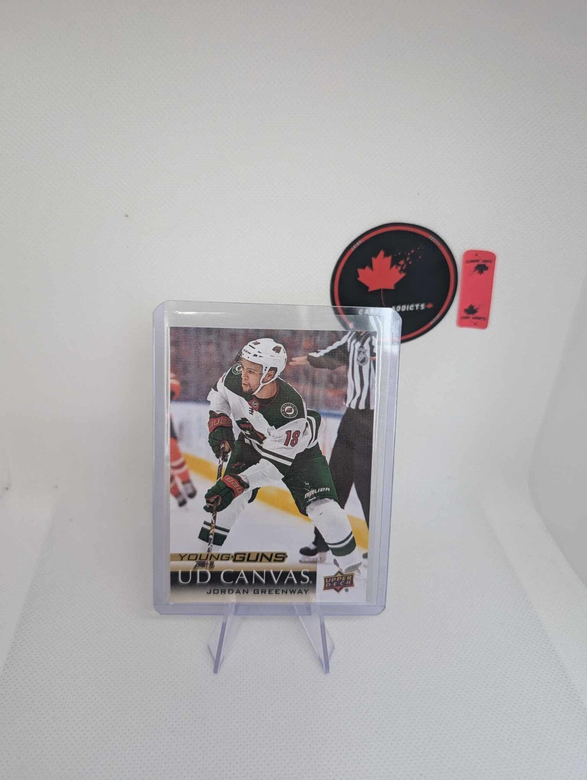 2018-19 Upper Deck Series 2 UD Canvas Young Guns C226 Jordan Greenway Wild