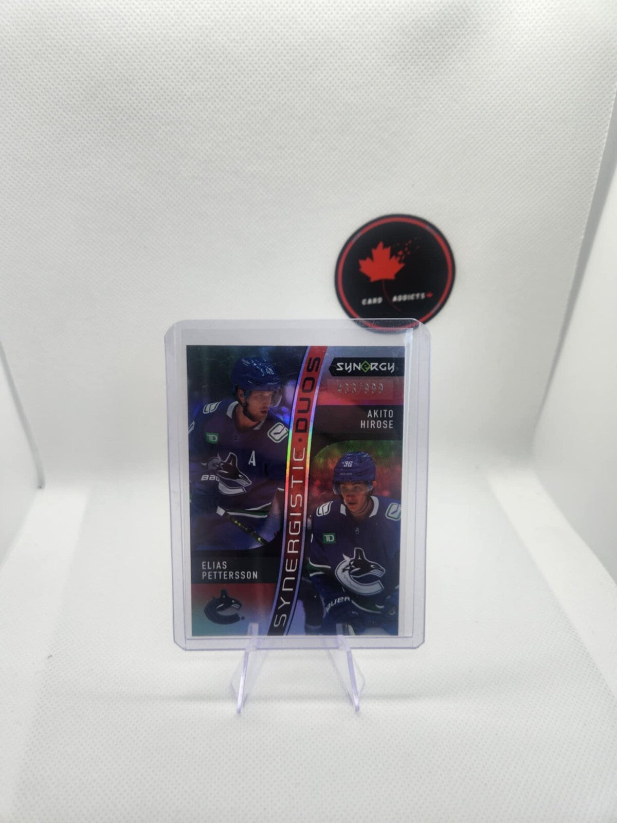 Elias Pettersson Akito Hirose 2023-24 UD Synergy Synergistic Duos /999