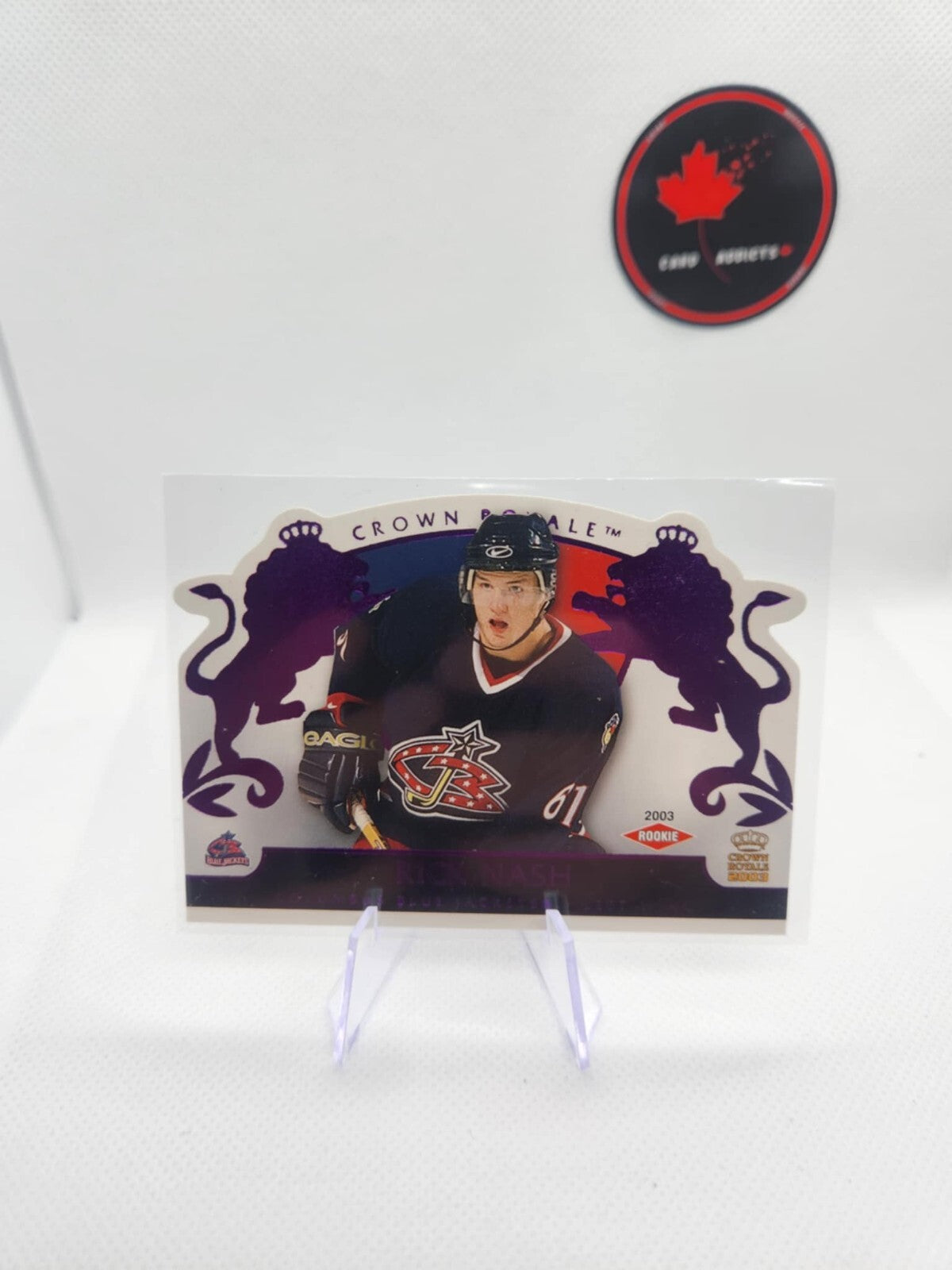 2002-03 Crown Royale Purple #109 Rick Nash/799 - Columbus Blue Jackets